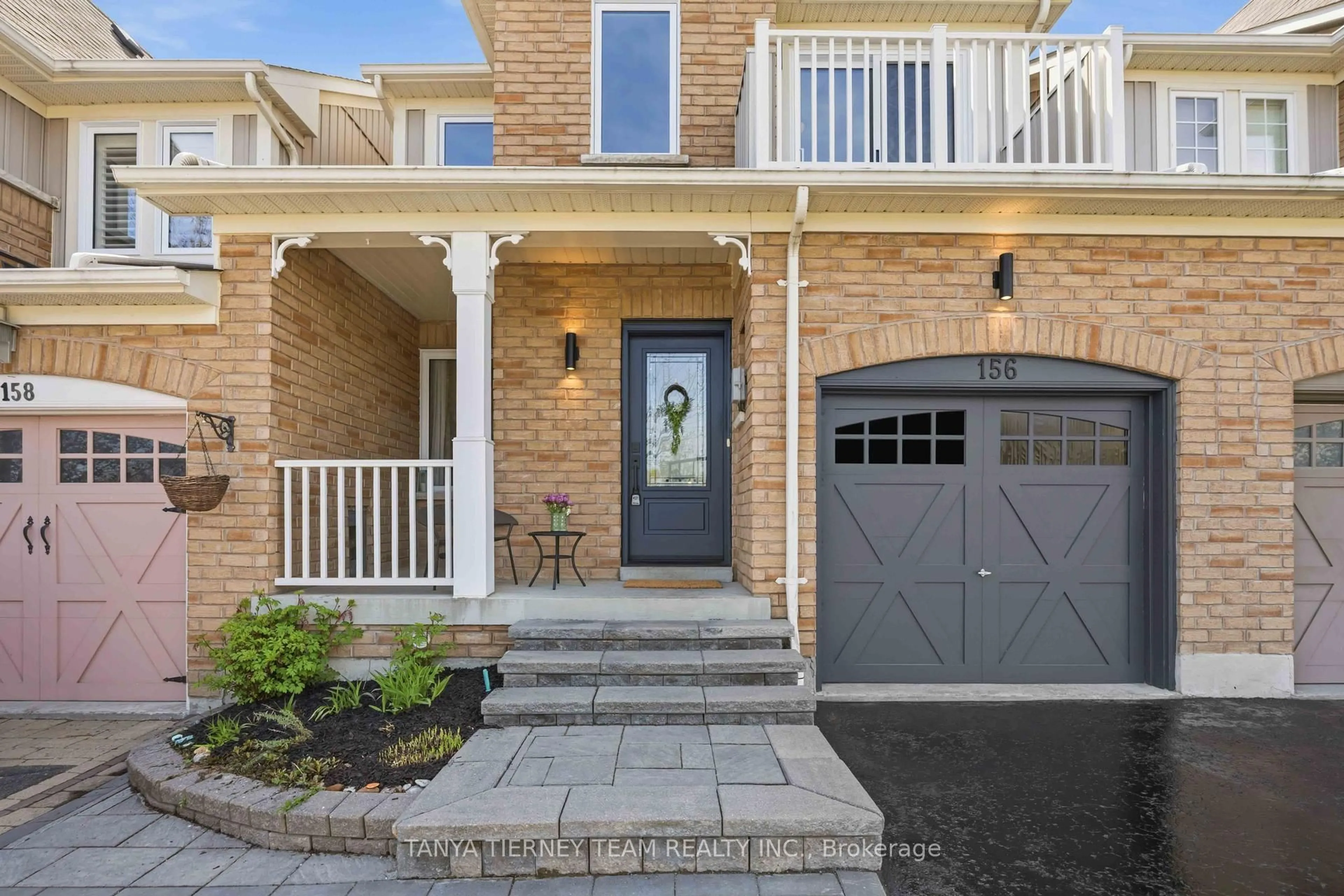 Home with brick exterior material, street for 156 Shrewsbury Dr, Whitby Ontario L1M 0E3