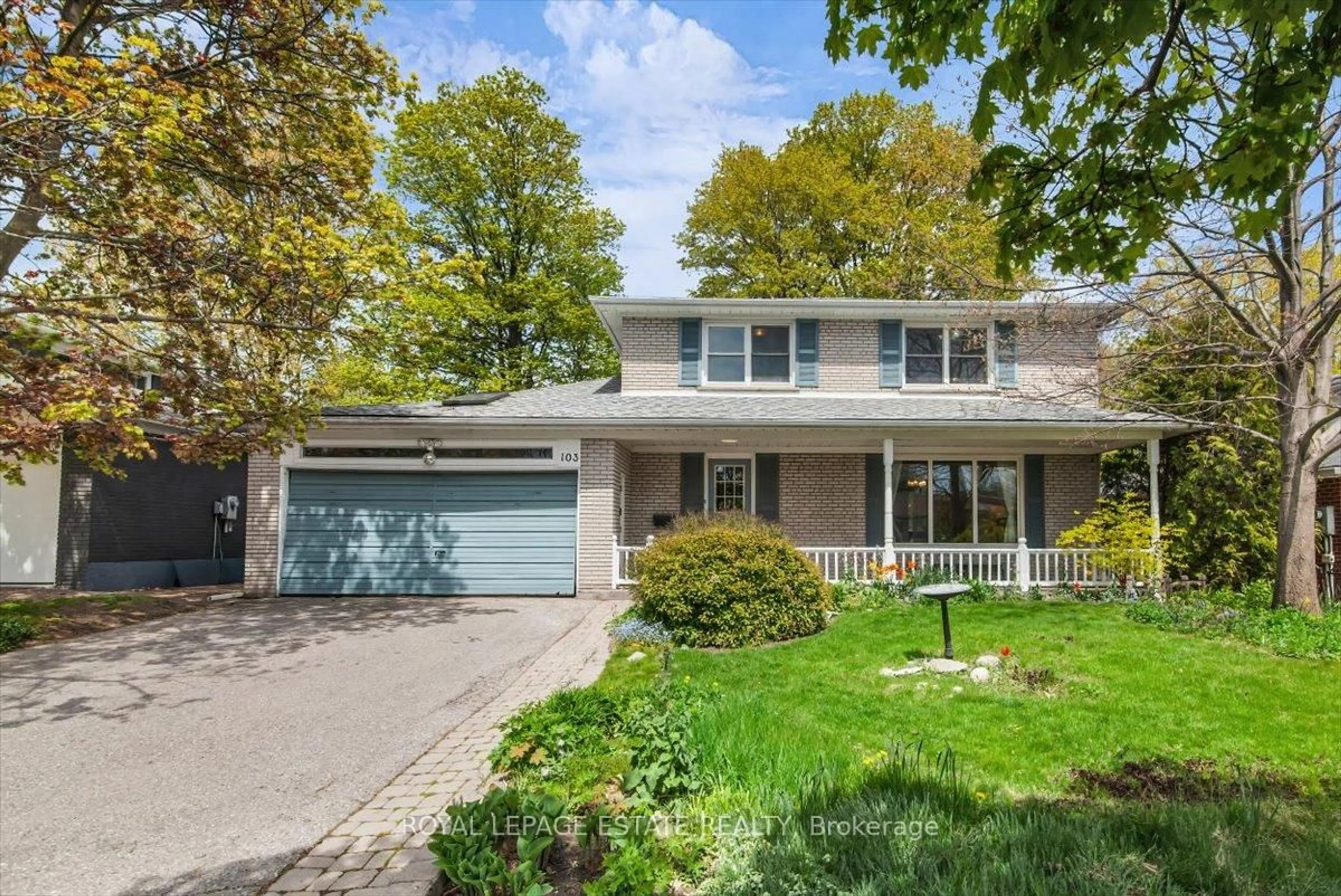 Home with vinyl exterior material, street for 103 Pegasus Tr, Toronto Ontario M1G 3N8
