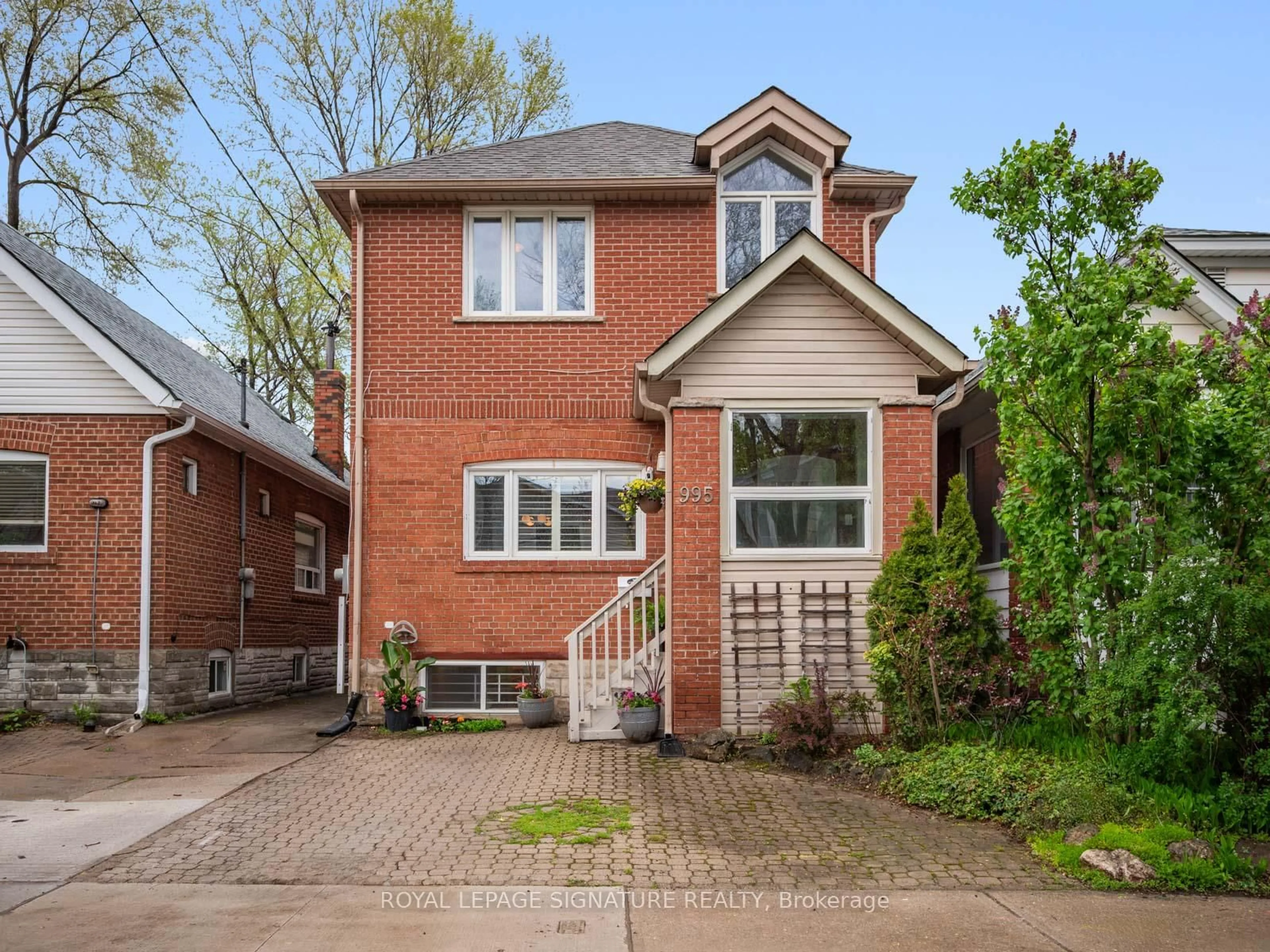 Home with brick exterior material, street for 995 Greenwood Ave, Toronto Ontario M4J 4C7