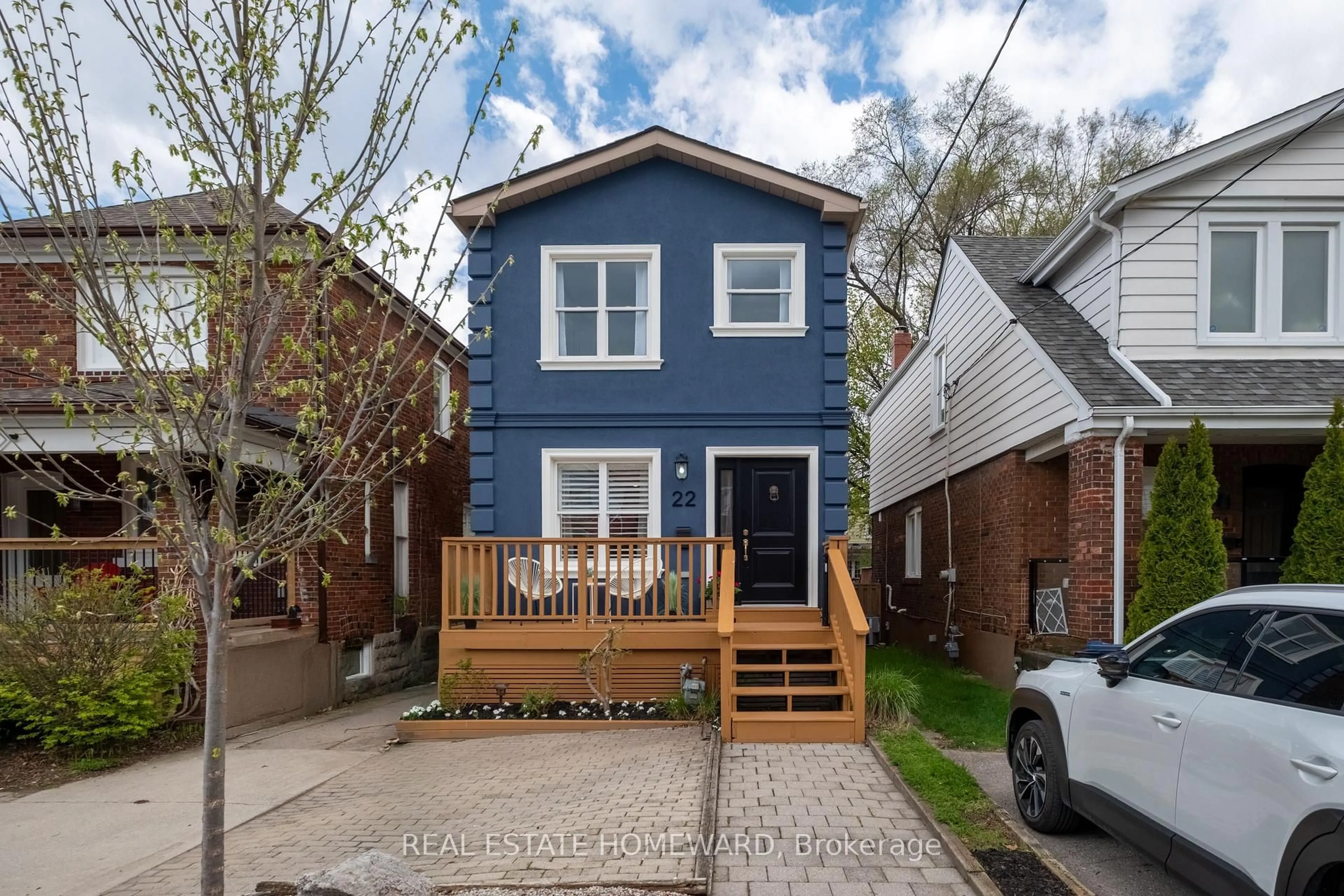 Home with brick exterior material, street for 22 Kimbourne Ave, Toronto Ontario M4J 4J2
