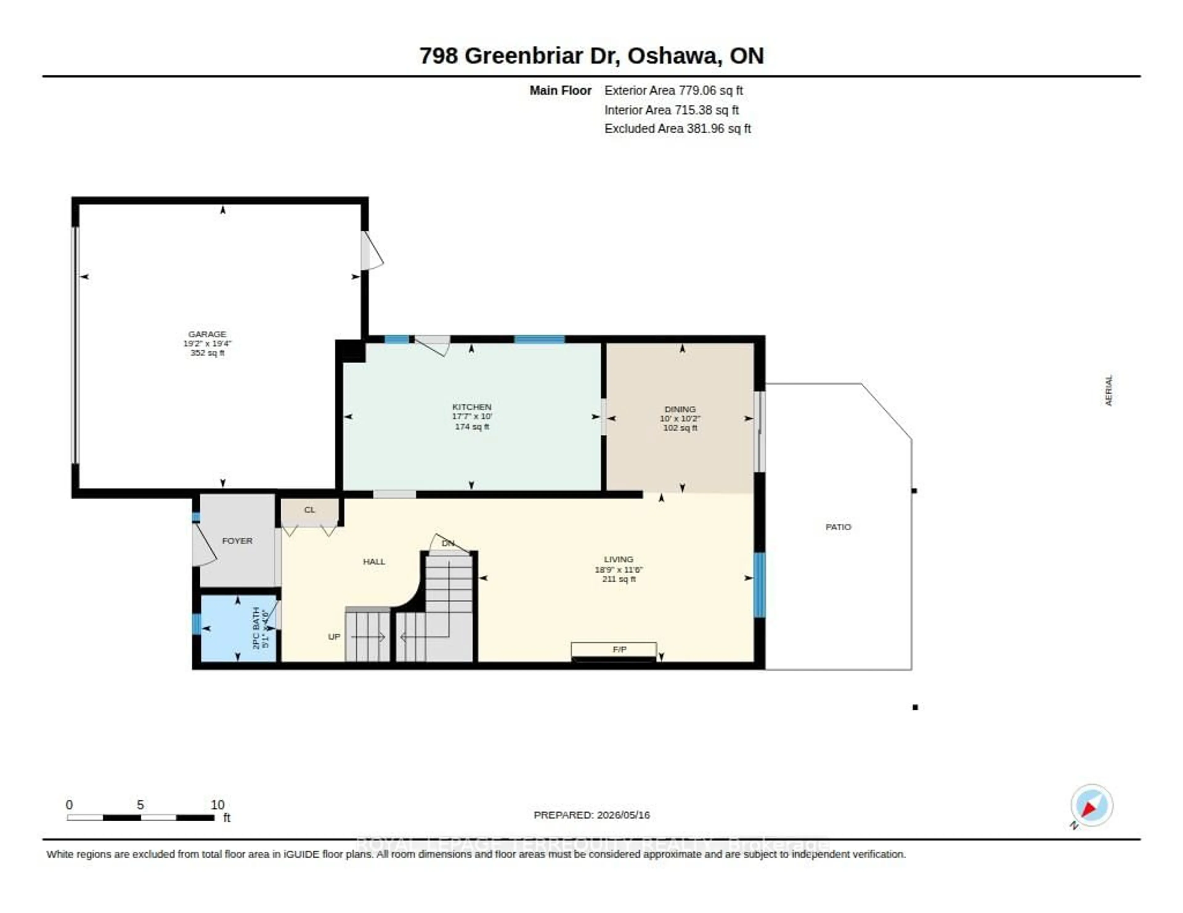 Floor plan for 798 Greenbriar Dr, Oshawa Ontario L1G 7J6