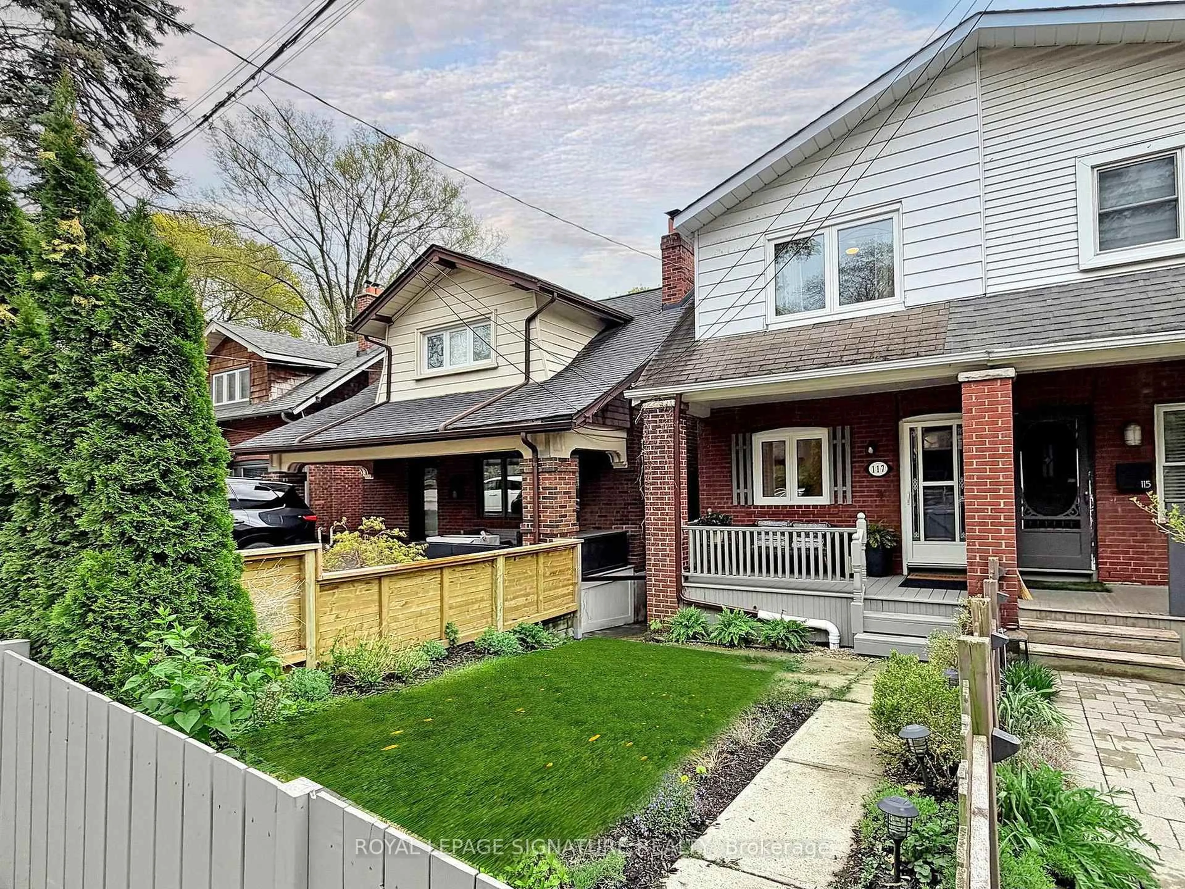 Home with brick exterior material, street for 117 Burgess Ave, Toronto Ontario M4E 1X3