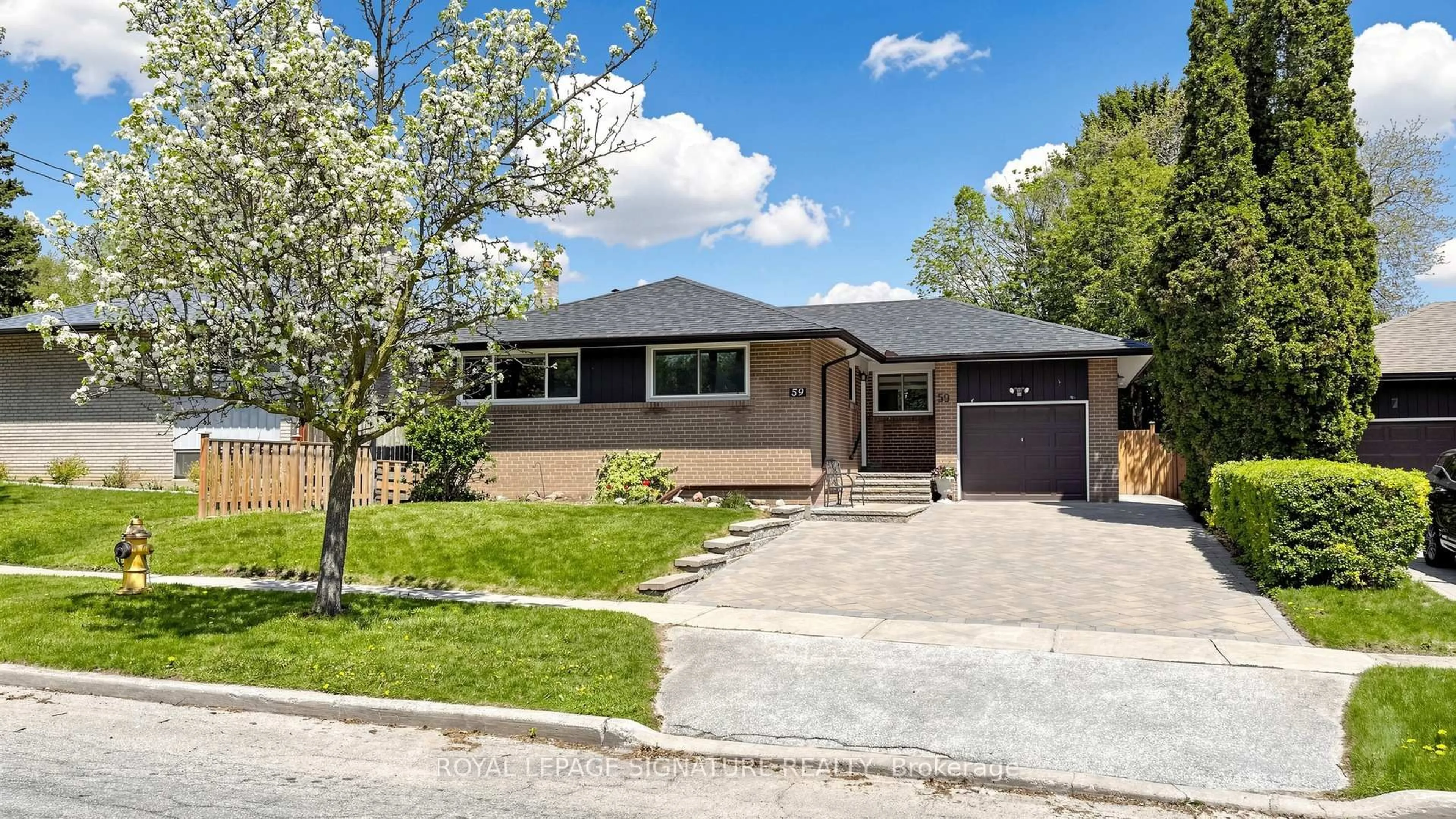 Home with brick exterior material, street for 59 Woodgarden Cres, Toronto Ontario M1E 3K3
