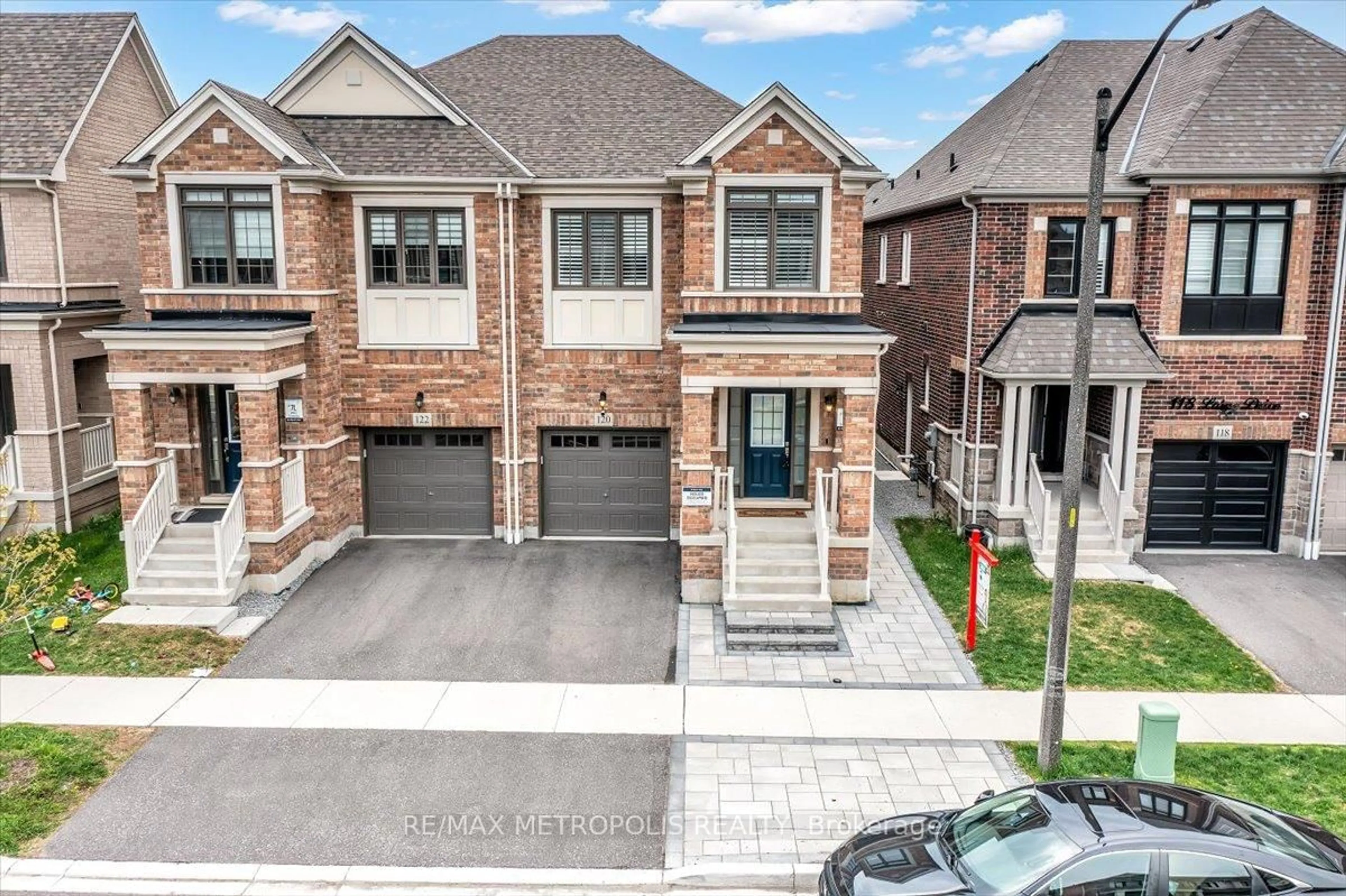 Home with brick exterior material, street for 120 Laing Dr, Whitby Ontario L1P 0N5