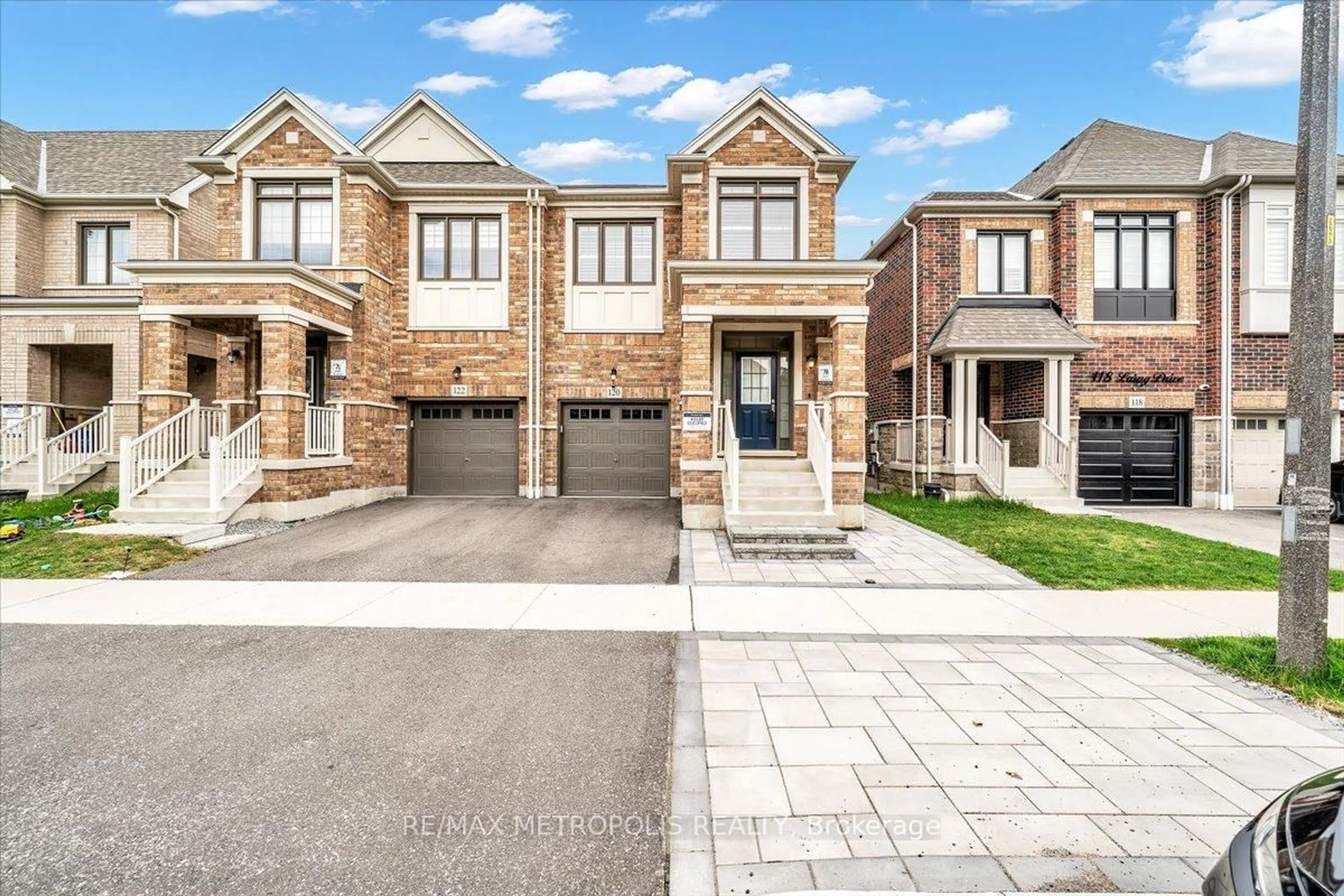 Home with brick exterior material, street for 120 Laing Dr, Whitby Ontario L1P 0N5