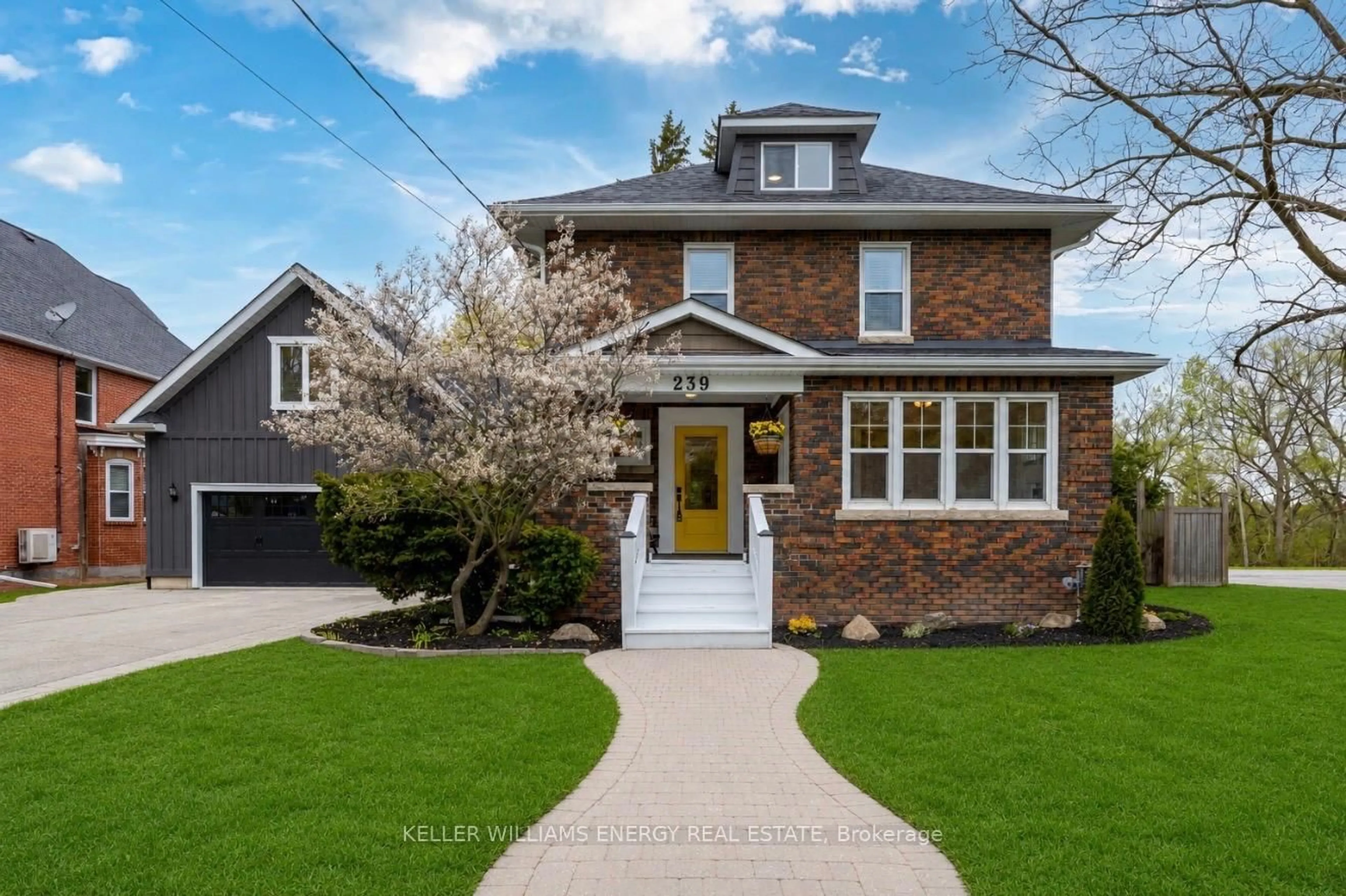 Home with brick exterior material, street for 239 Perry St, Scugog Ontario L9L 1B8