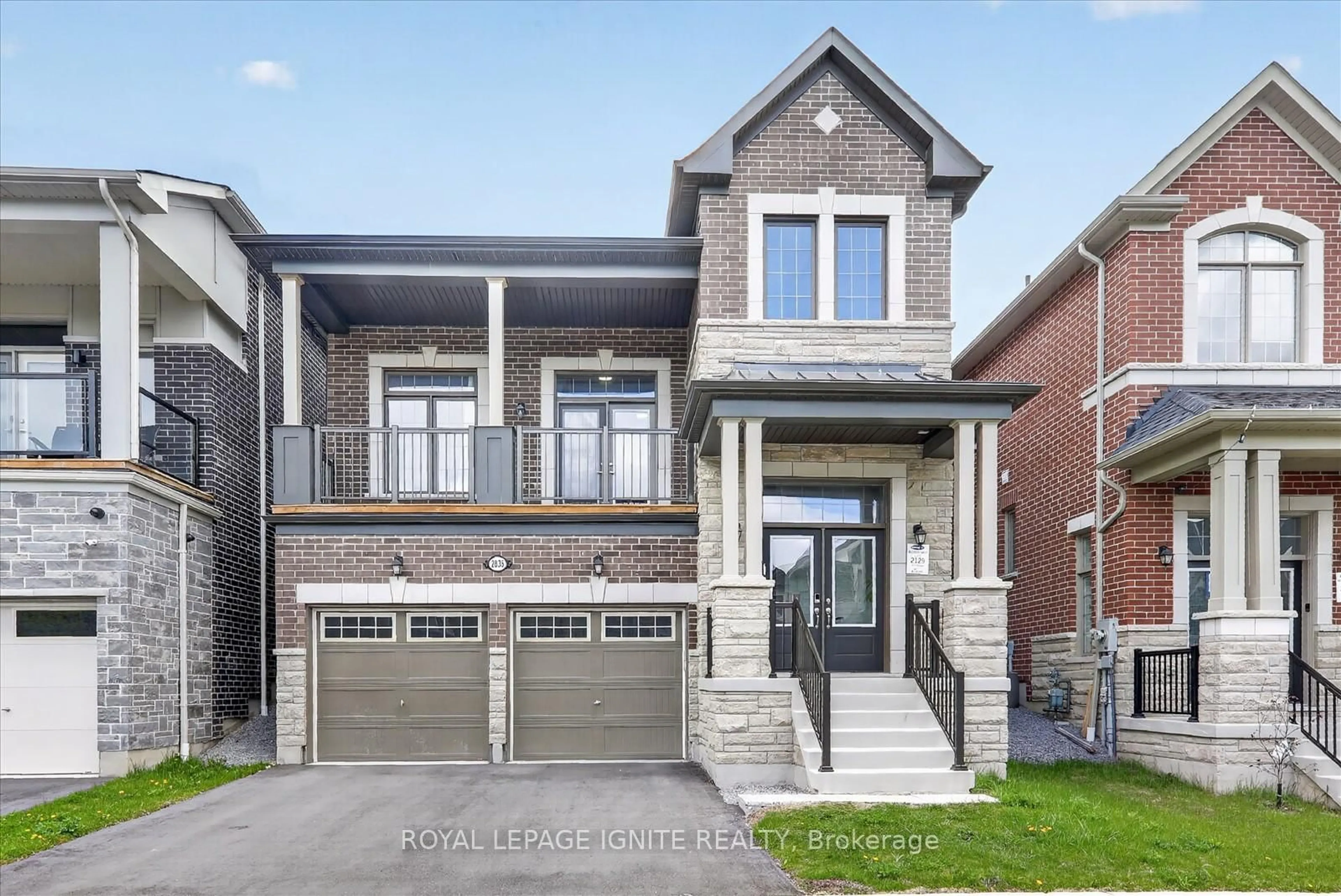 Home with brick exterior material, street for 2835 Foxden Sq, Pickering Ontario L1X 0N9