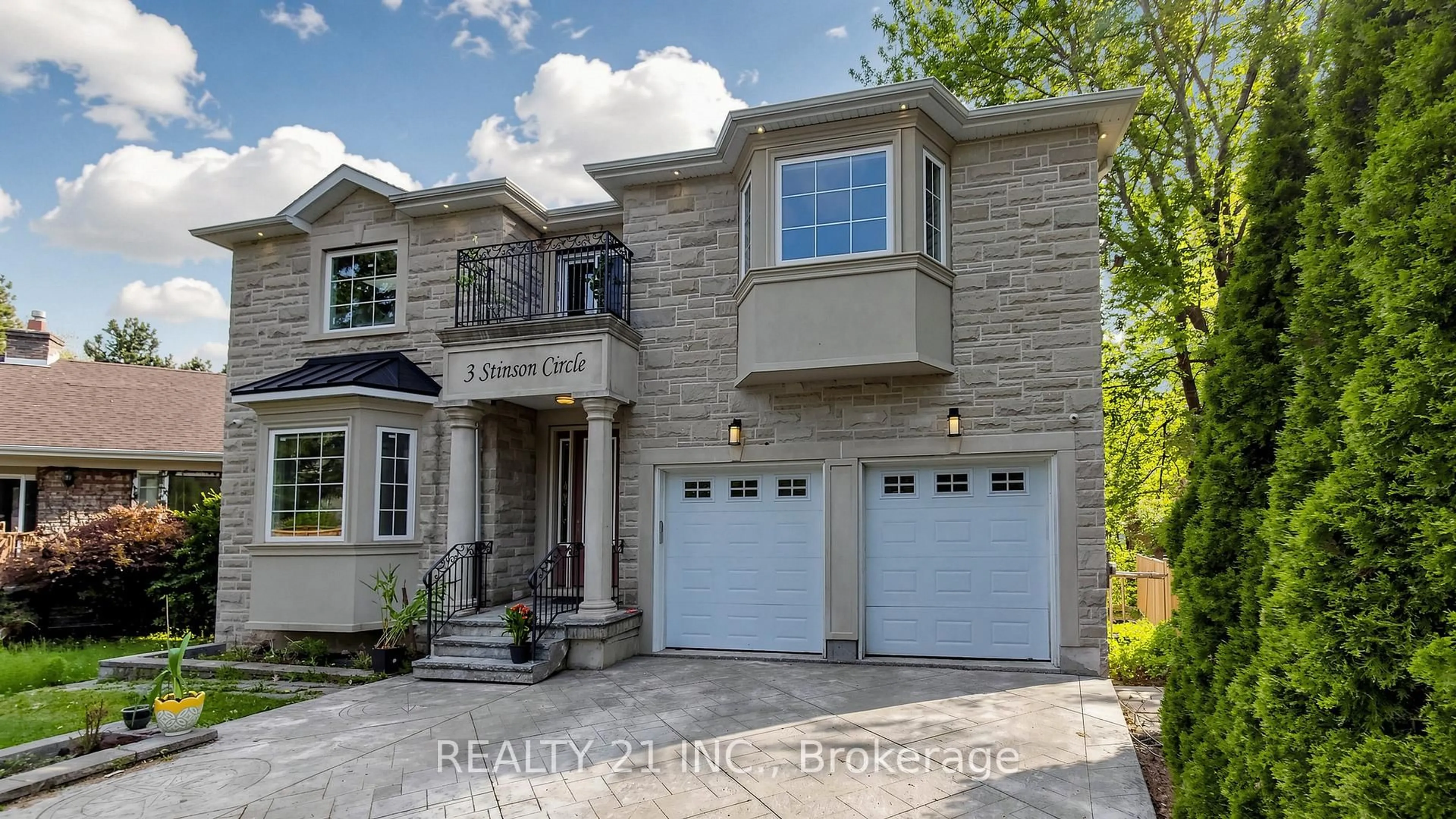 Home with brick exterior material, street for 3 Stinson Circ, Toronto Ontario M4B 2Y7