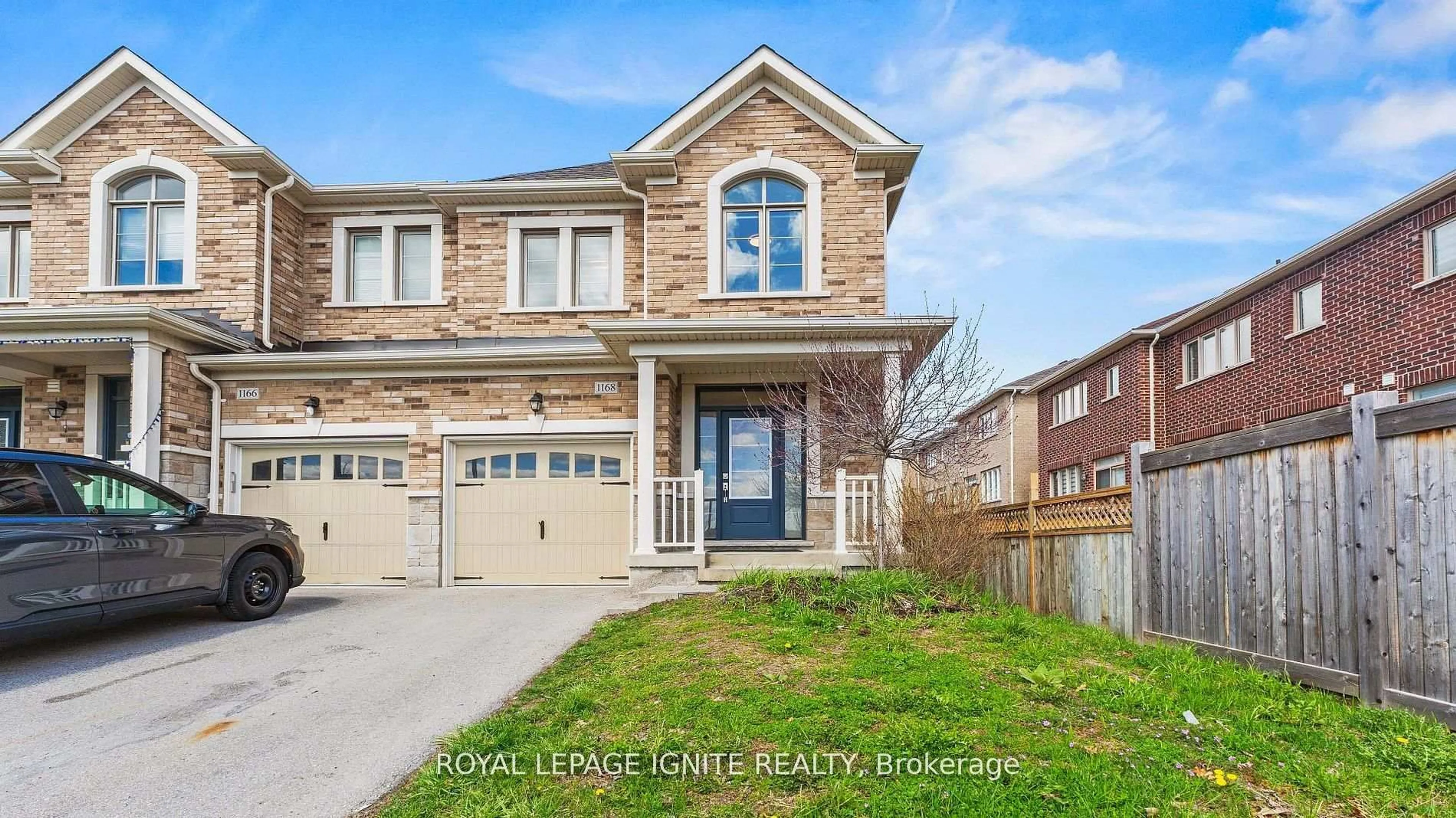 Home with brick exterior material, street for 1168 Drawstring Lane, Pickering Ontario L1X 0G7