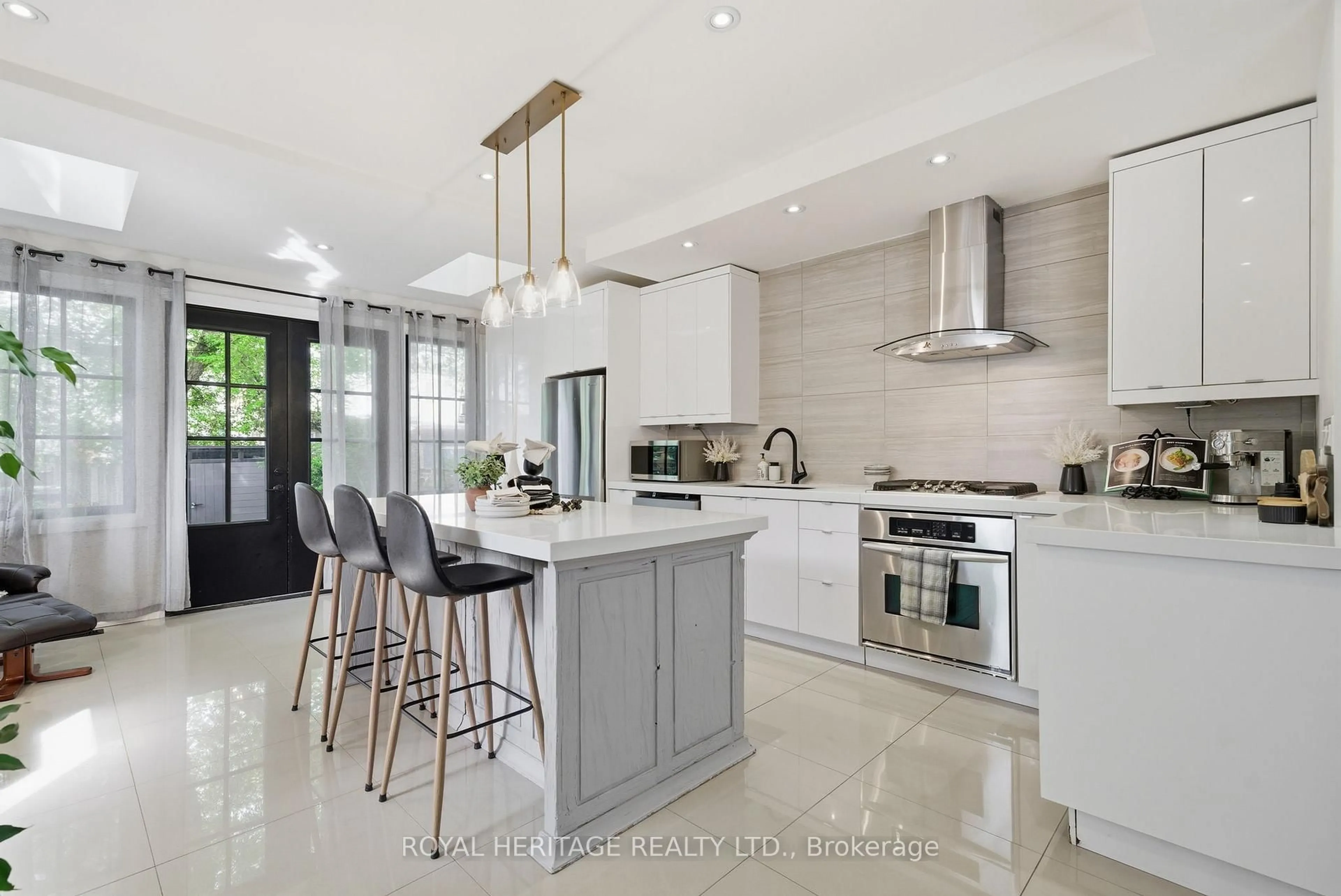 Contemporary kitchen, ceramic/tile floor for 268 Hiawatha Rd, Toronto Ontario M4L 2Y4