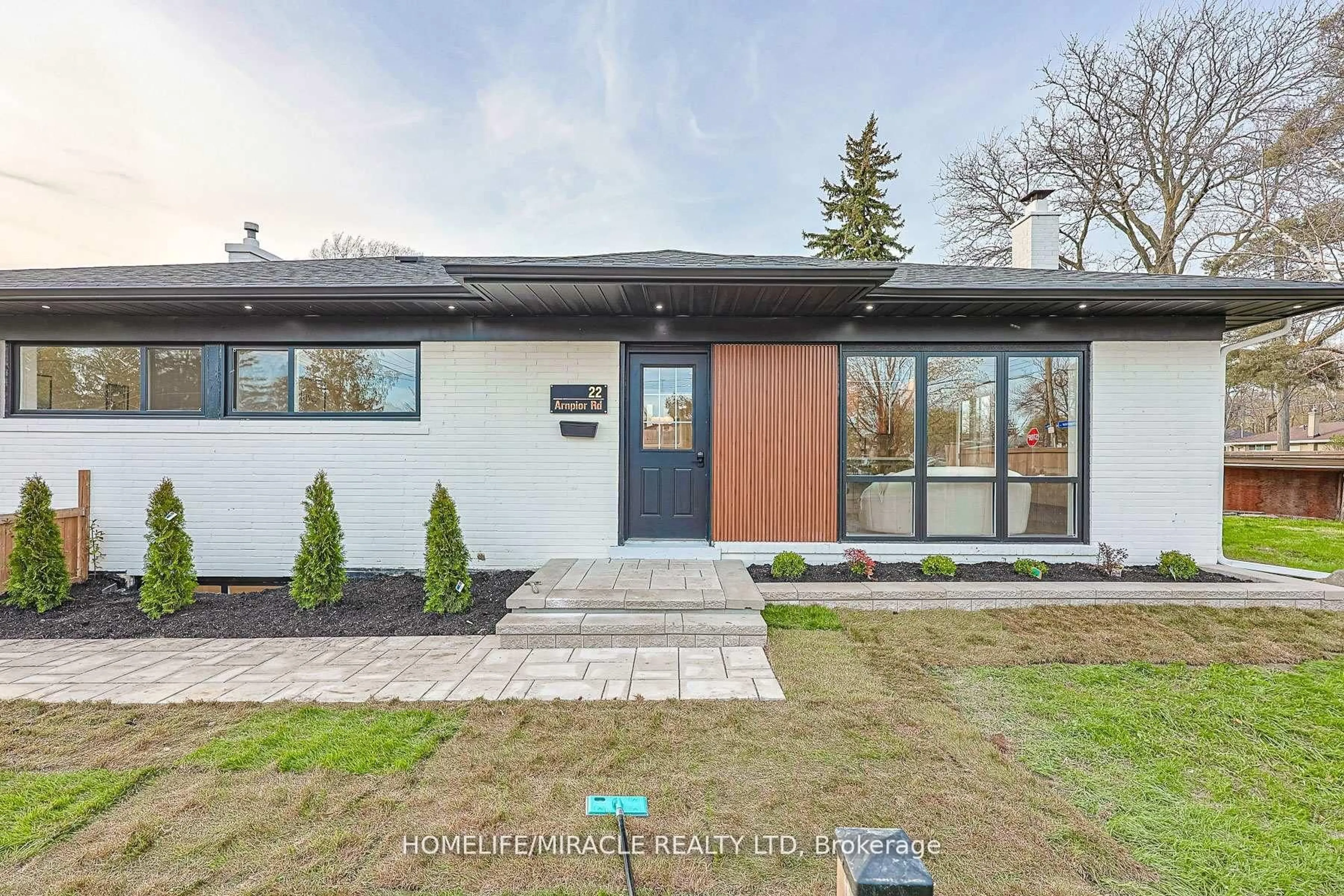 Home with brick exterior material, street for 22 Arnprior Rd, Toronto Ontario M1K 5A6
