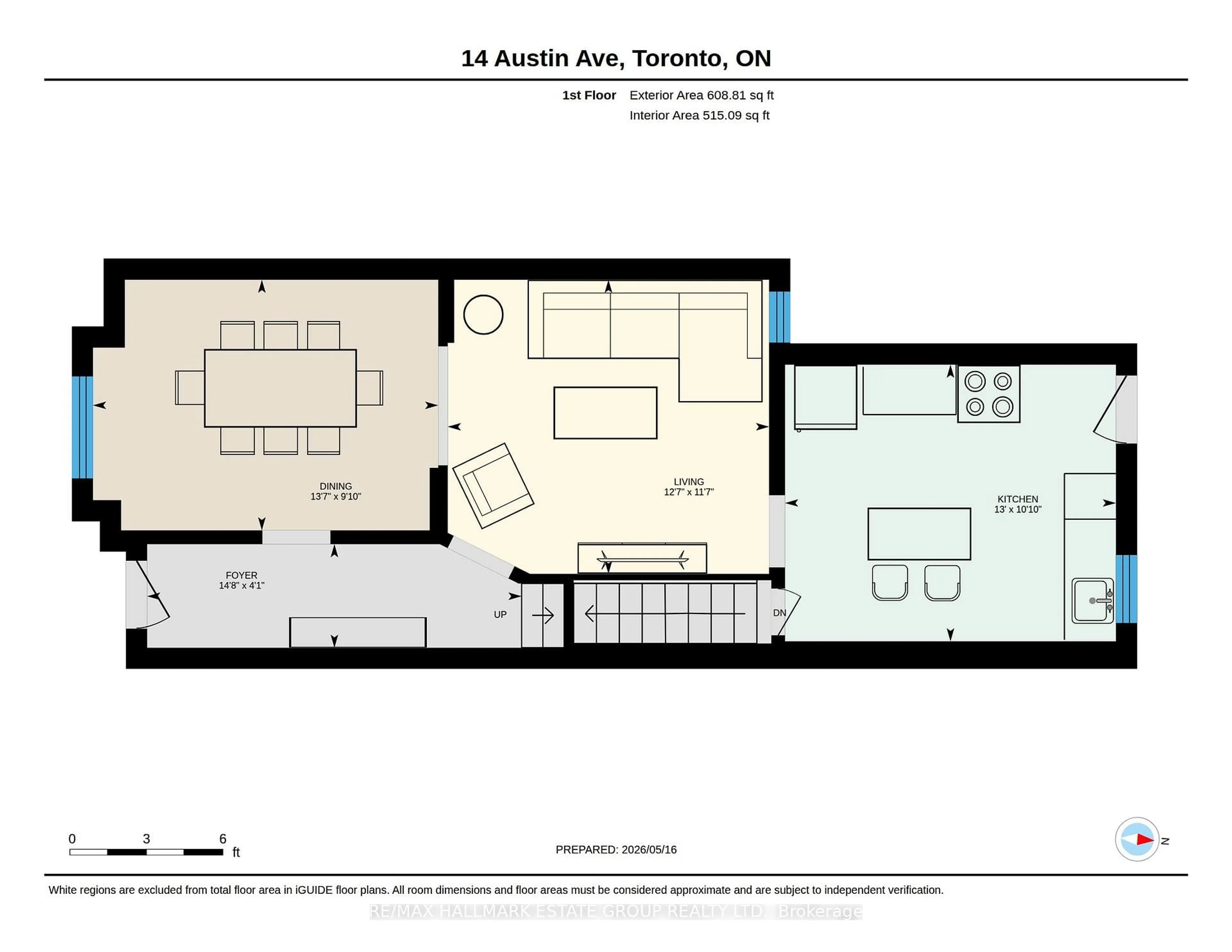 Floor plan for 14 Austin Ave, Toronto Ontario M4M 1V6