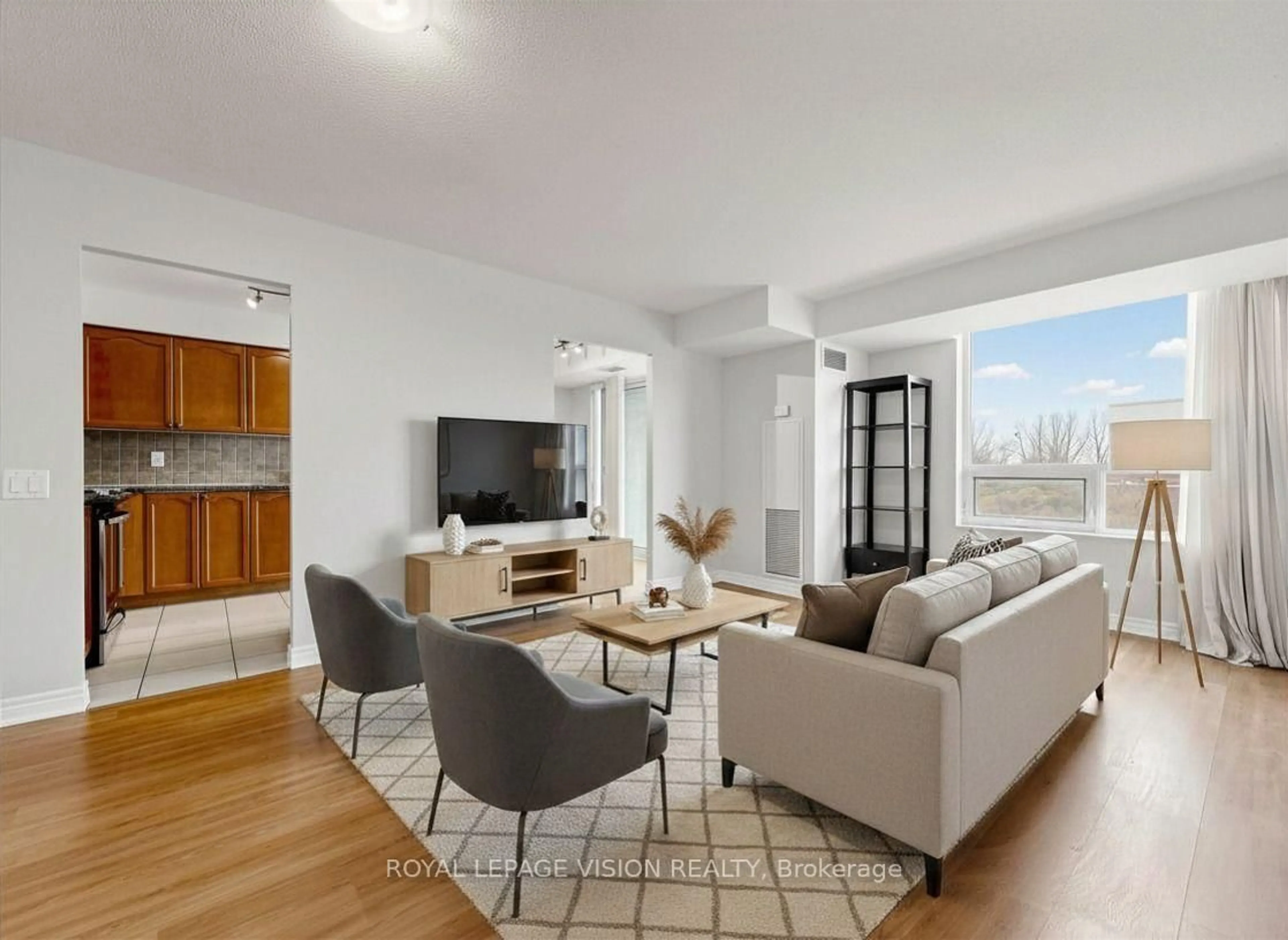 Living room with furniture, unknown for 83 Borough Dr #1415, Toronto Ontario M1P 5E4