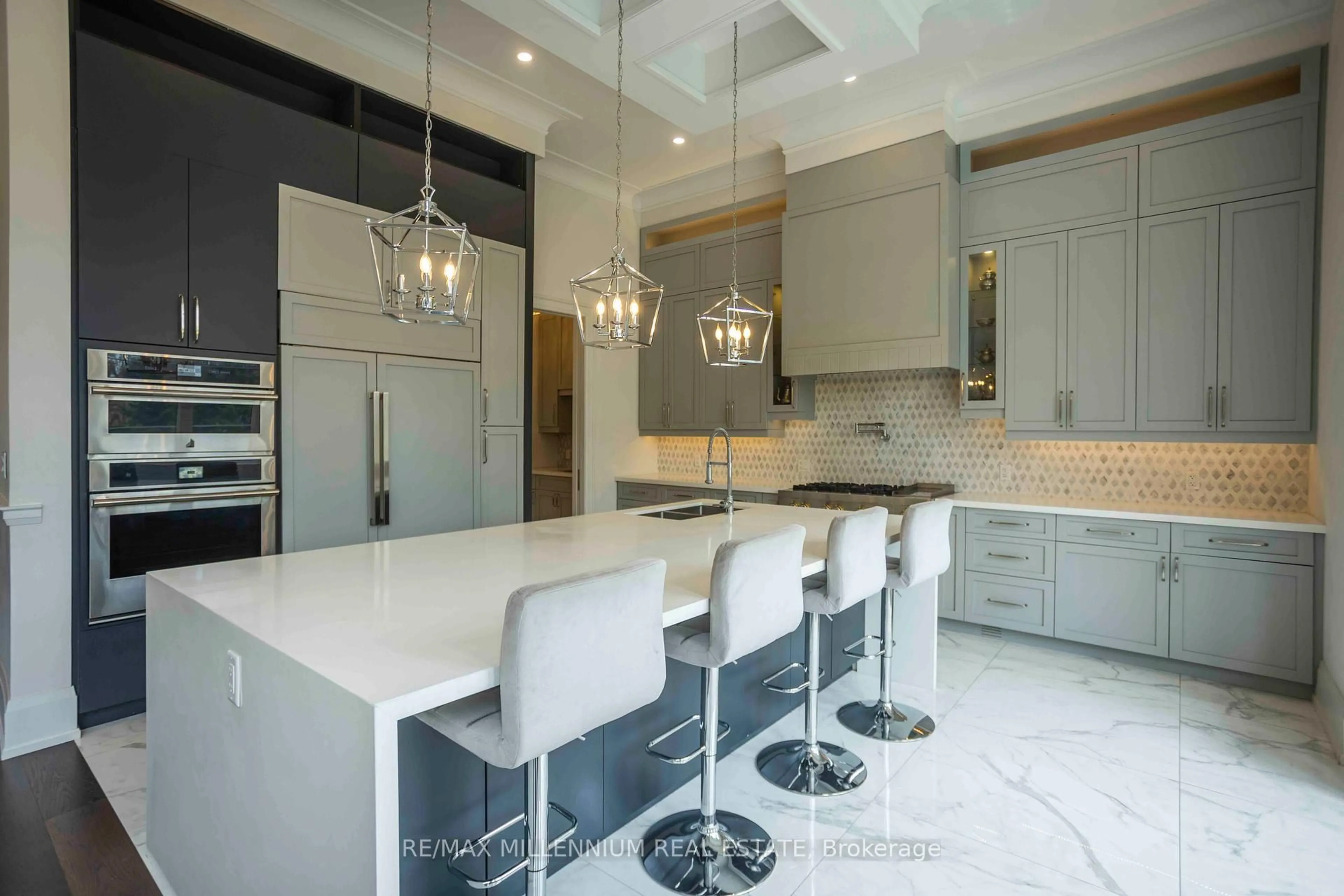 Contemporary kitchen, ceramic/tile floor for 413 Sheppard Ave, Pickering Ontario L1V 1E6