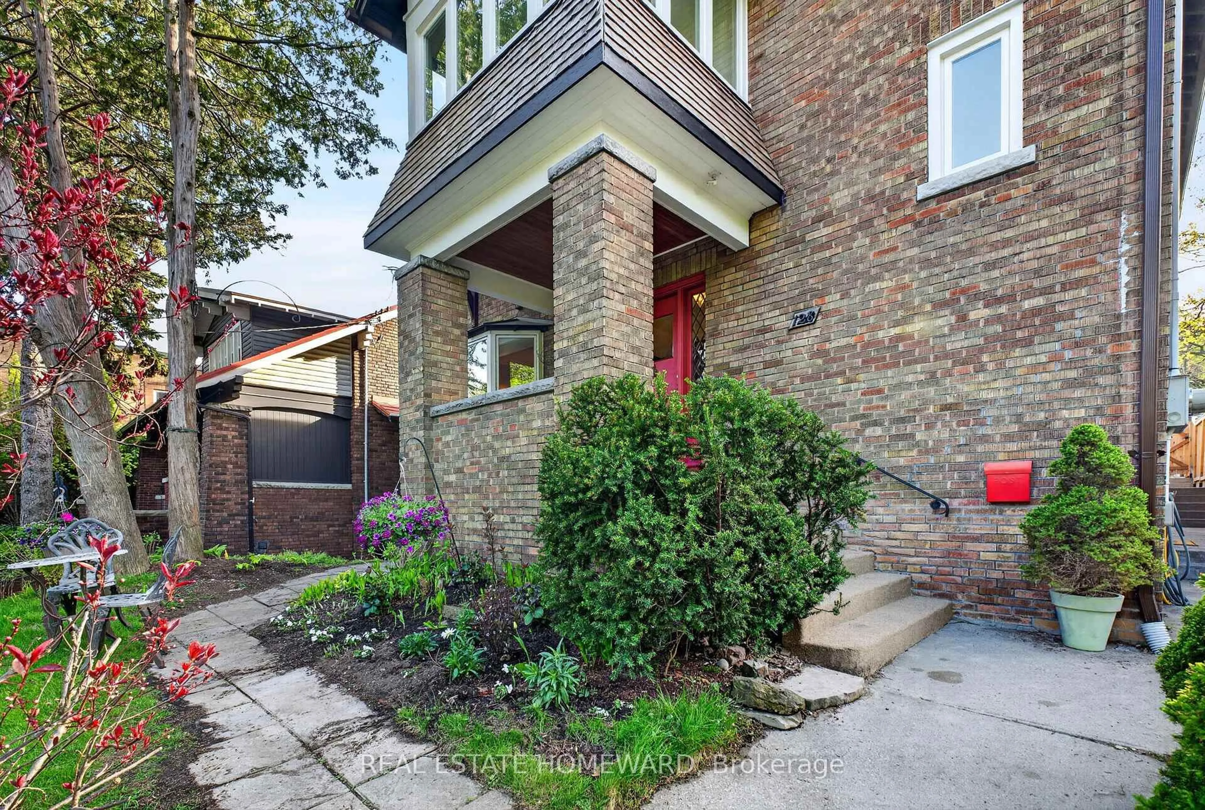 Home with brick exterior material, street for 128 Glen Manor Dr, Toronto Ontario M4E 2X6