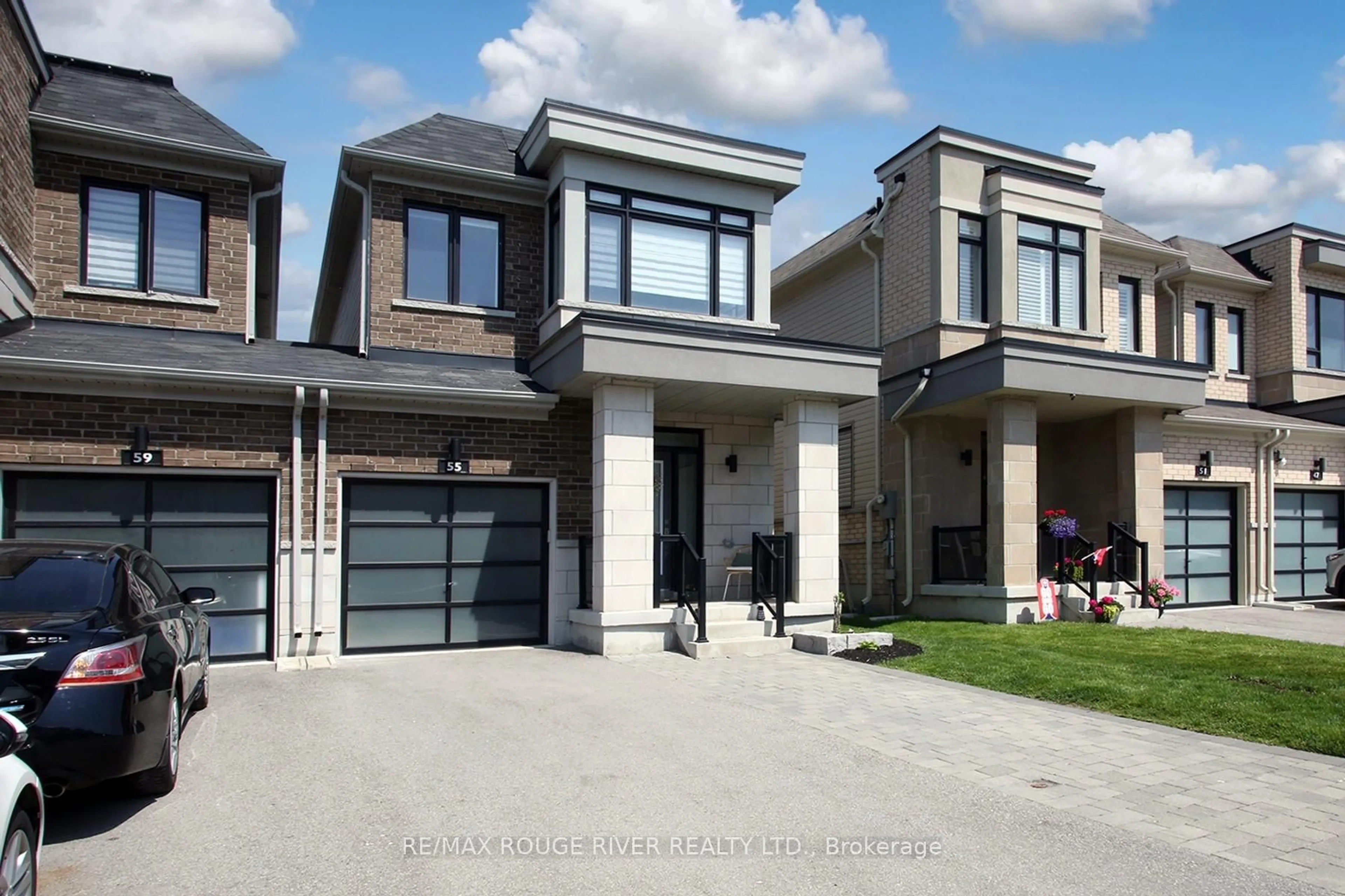 Home with brick exterior material, street for 55 Crows Nest Lane, Clarington Ontario L1C 4A9