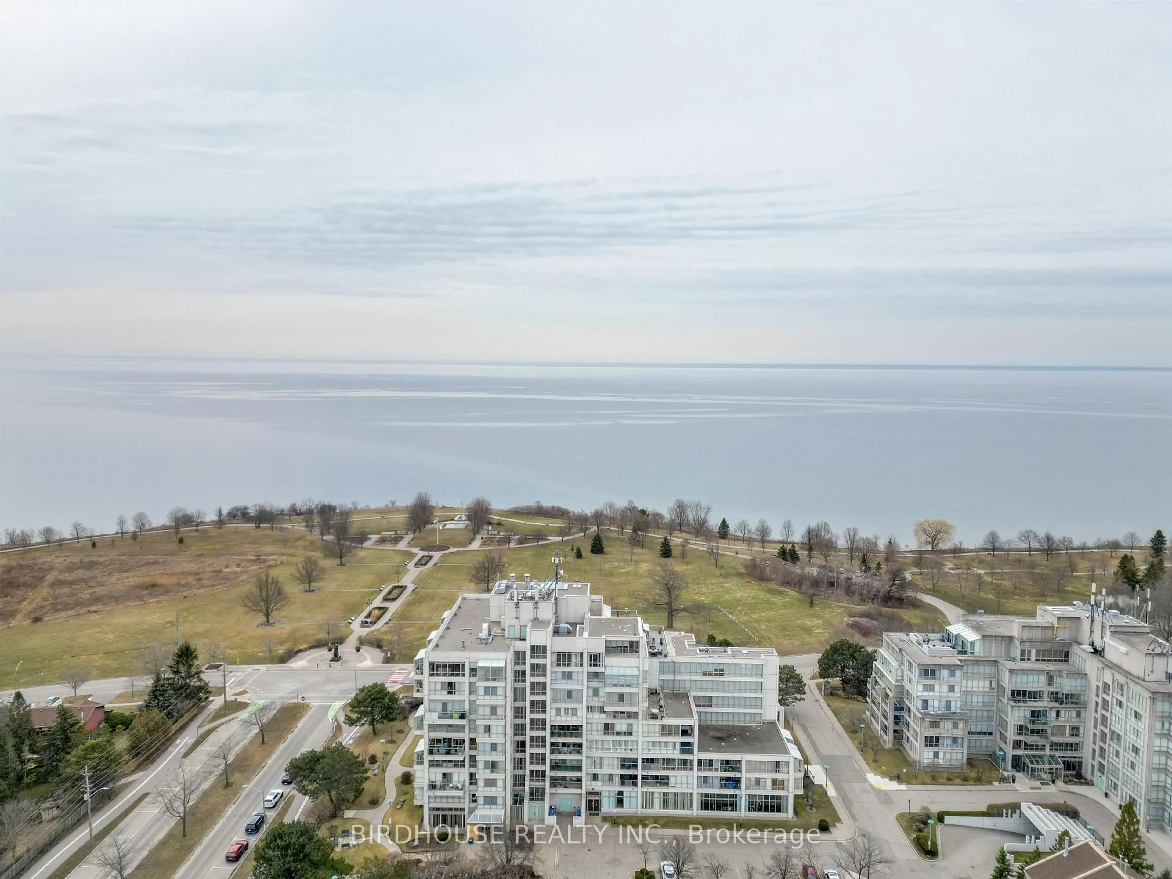 A pic from outside/outdoor area/front of a property/back of a property/a pic from drone, water/lake/river/ocean view for 45 Cumberland Lane #311, Ajax Ontario L1S 7K3