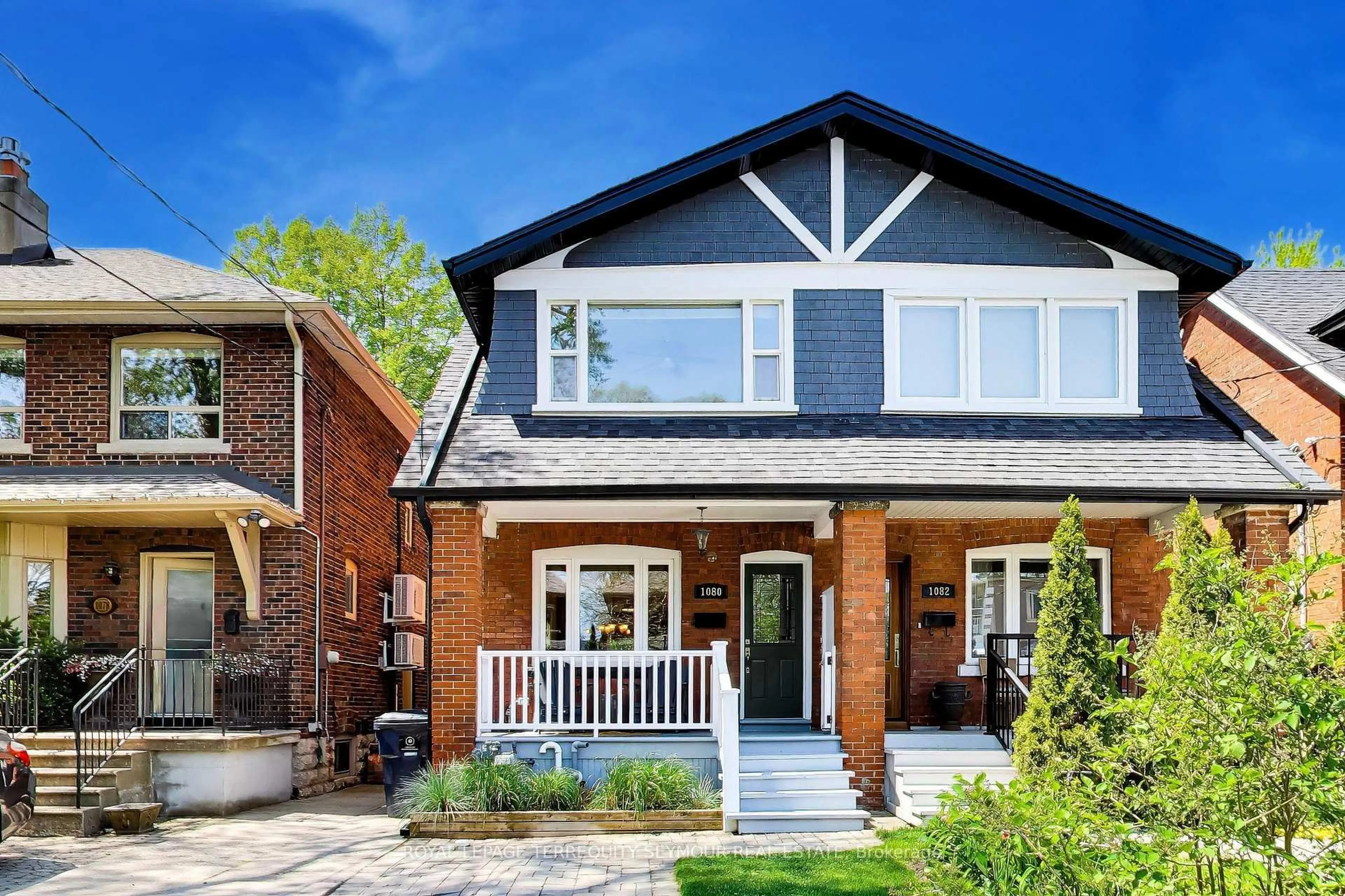 Home with brick exterior material, street for 1080 Logan Ave, Toronto Ontario M4K 3G4