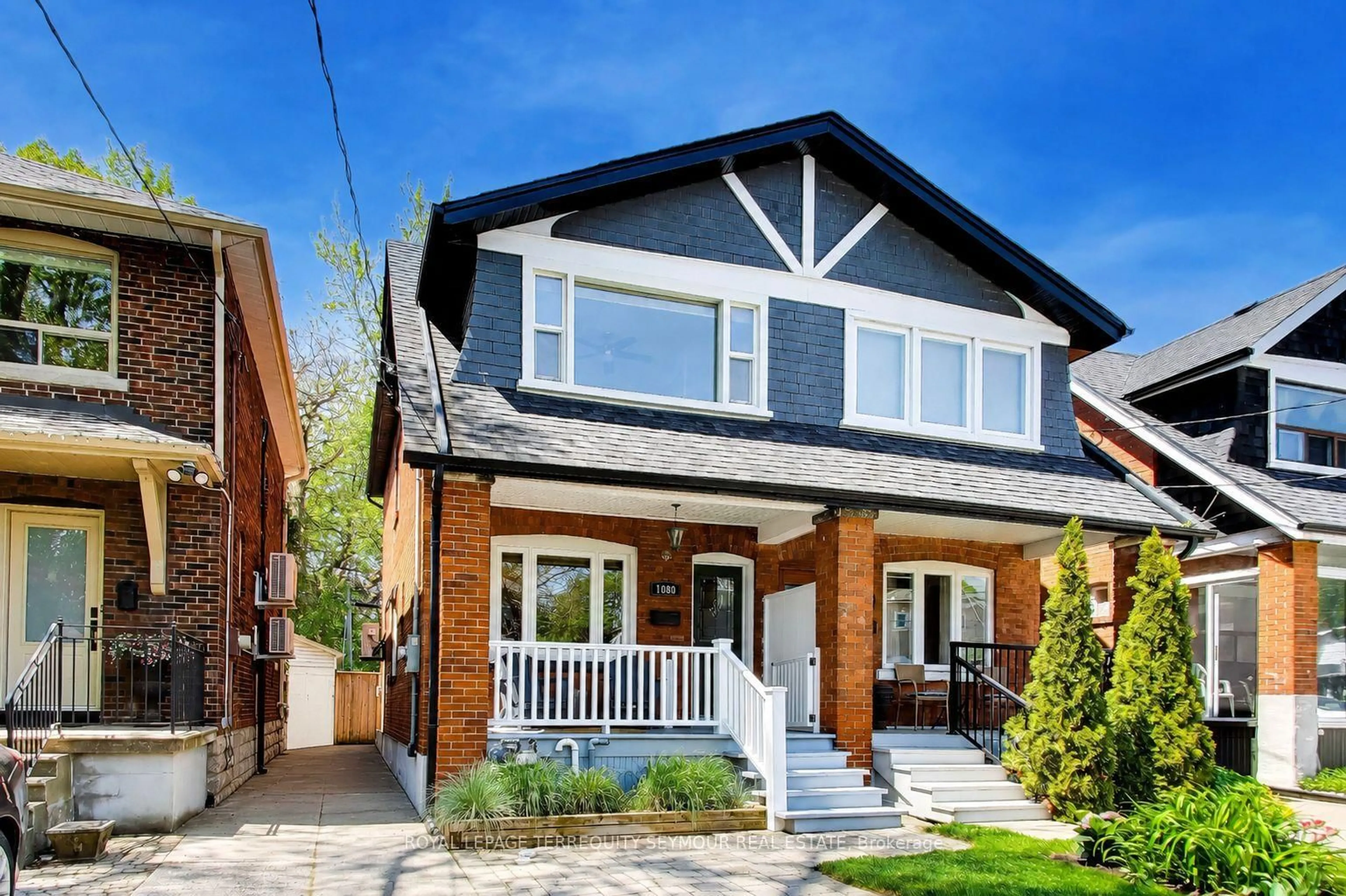 Home with brick exterior material, street for 1080 Logan Ave, Toronto Ontario M4K 3G4