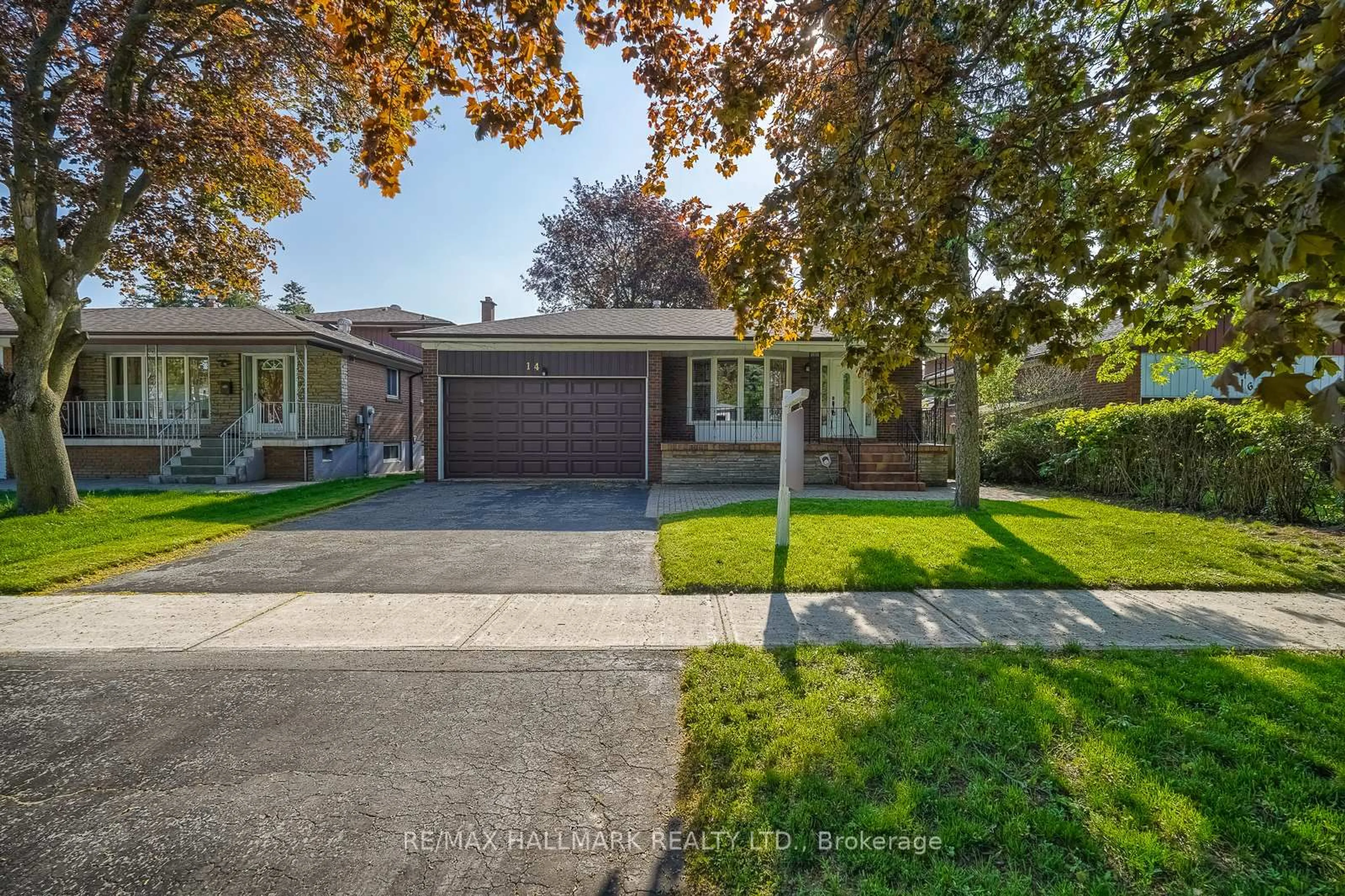 Home with brick exterior material, street for 14 Scotland Rd, Toronto Ontario M1S 1L6