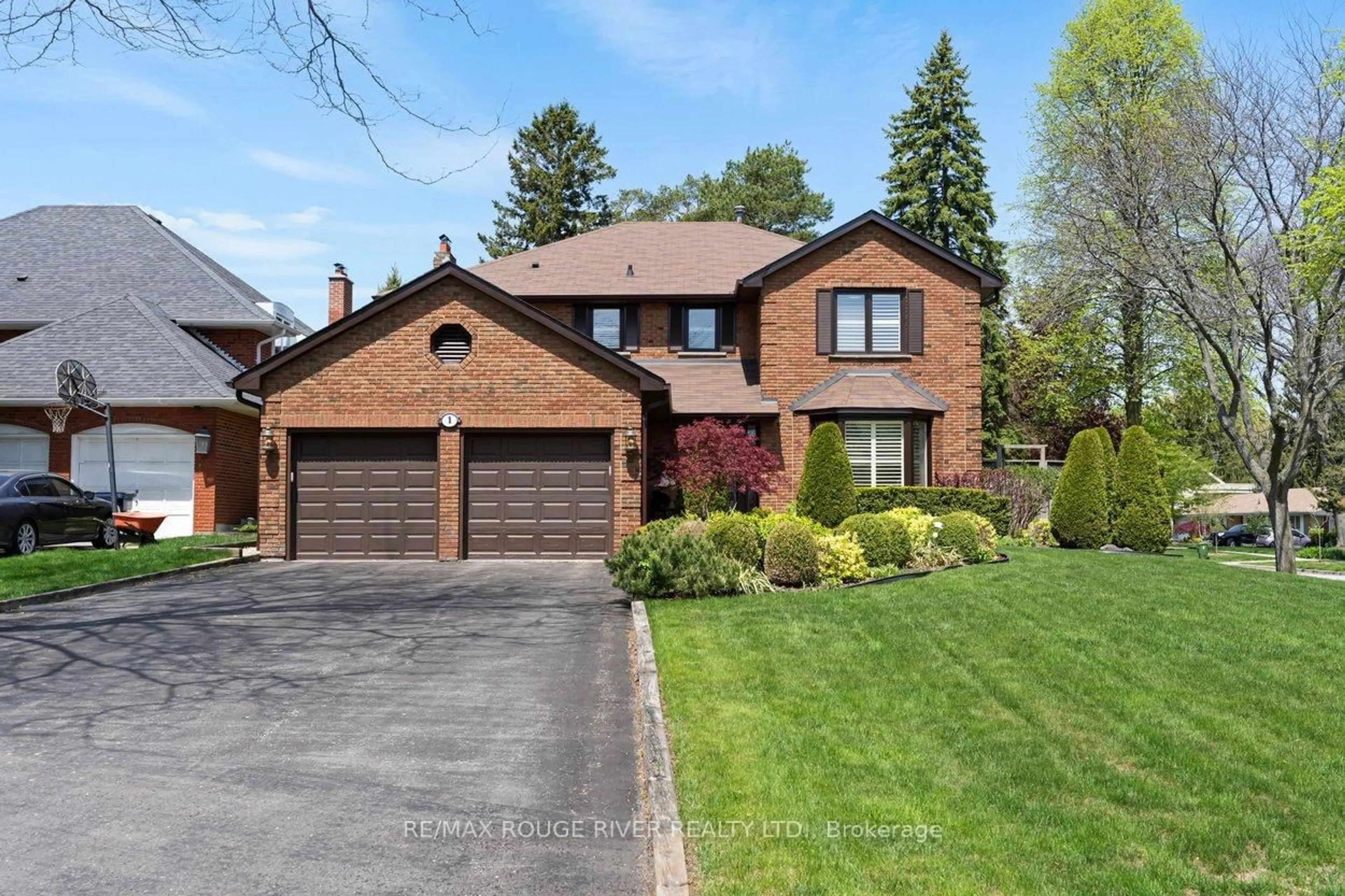 Home with brick exterior material, street for 1 Brigadier Pl, Toronto Ontario M1C 3G1