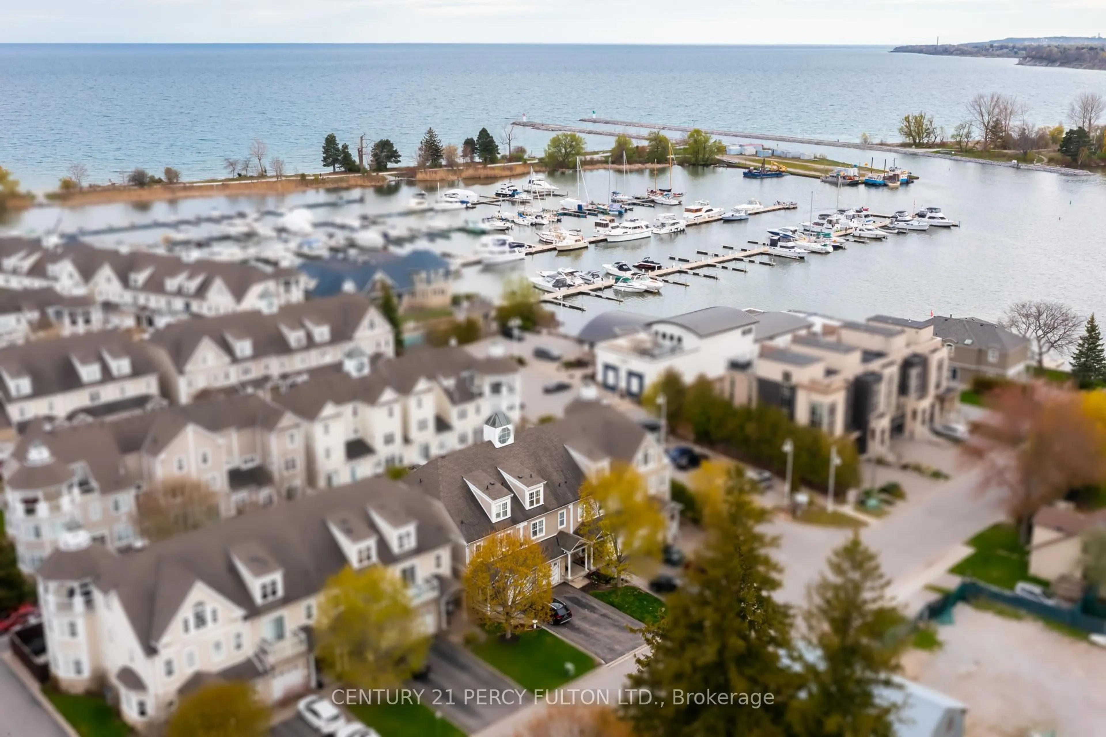 A pic from outside/outdoor area/front of a property/back of a property/a pic from drone, water/lake/river/ocean view for 1295 Wharf St #3, Pickering Ontario L1W 1A2