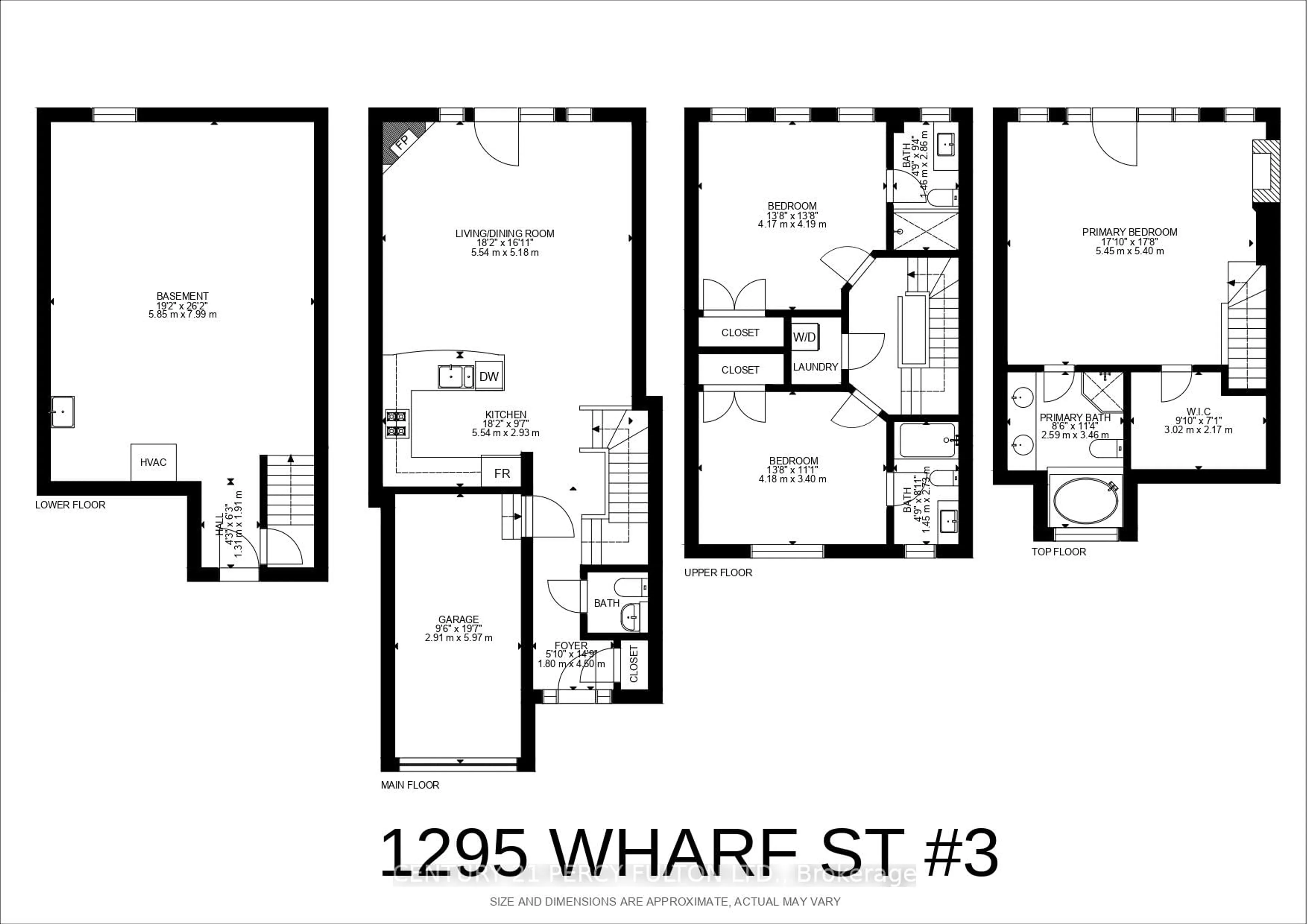 Floor plan for 1295 Wharf St #3, Pickering Ontario L1W 1A2