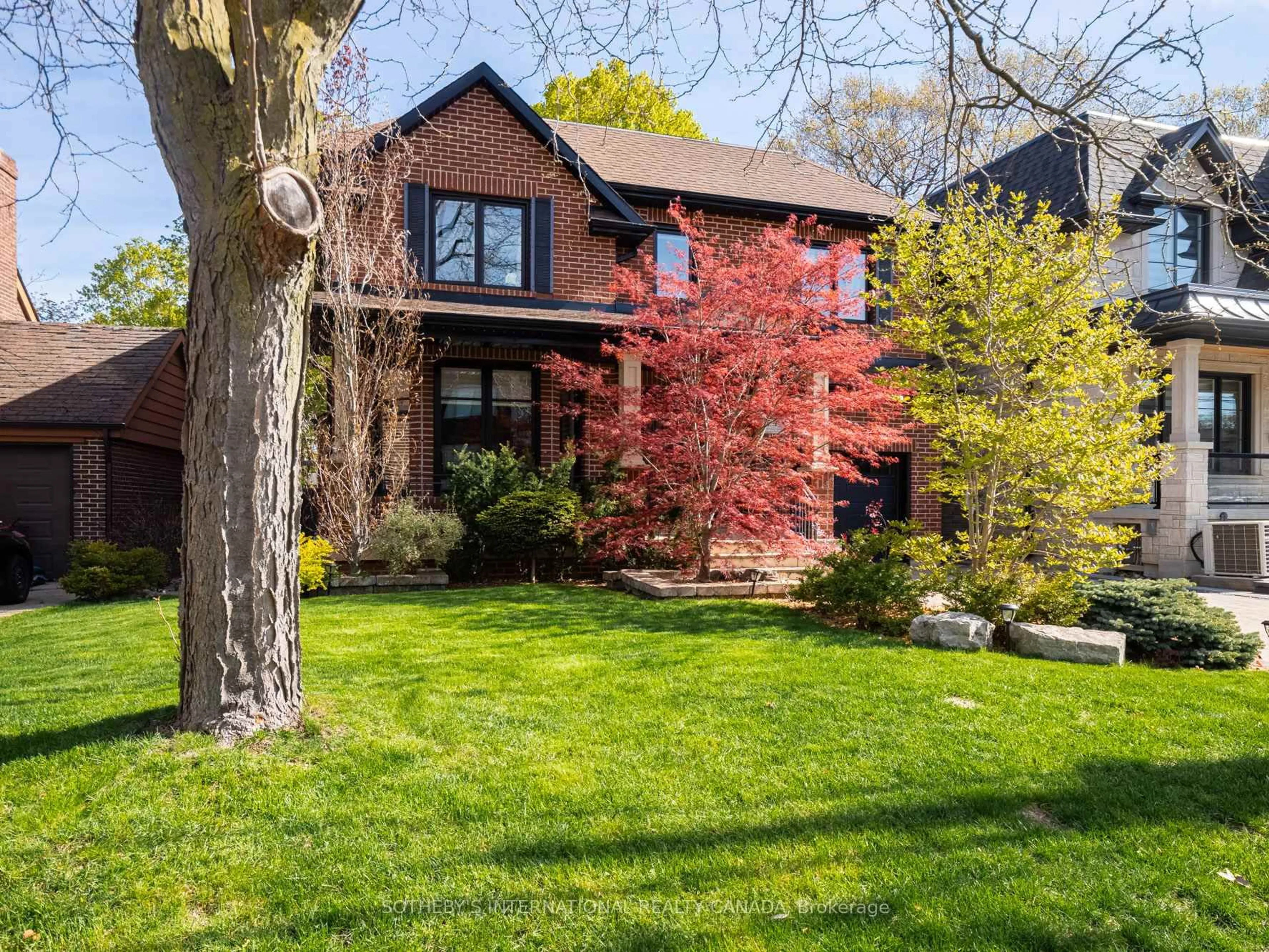 Home with brick exterior material, street for 74 Four Oaks Gate, Toronto Ontario M4J 2X2