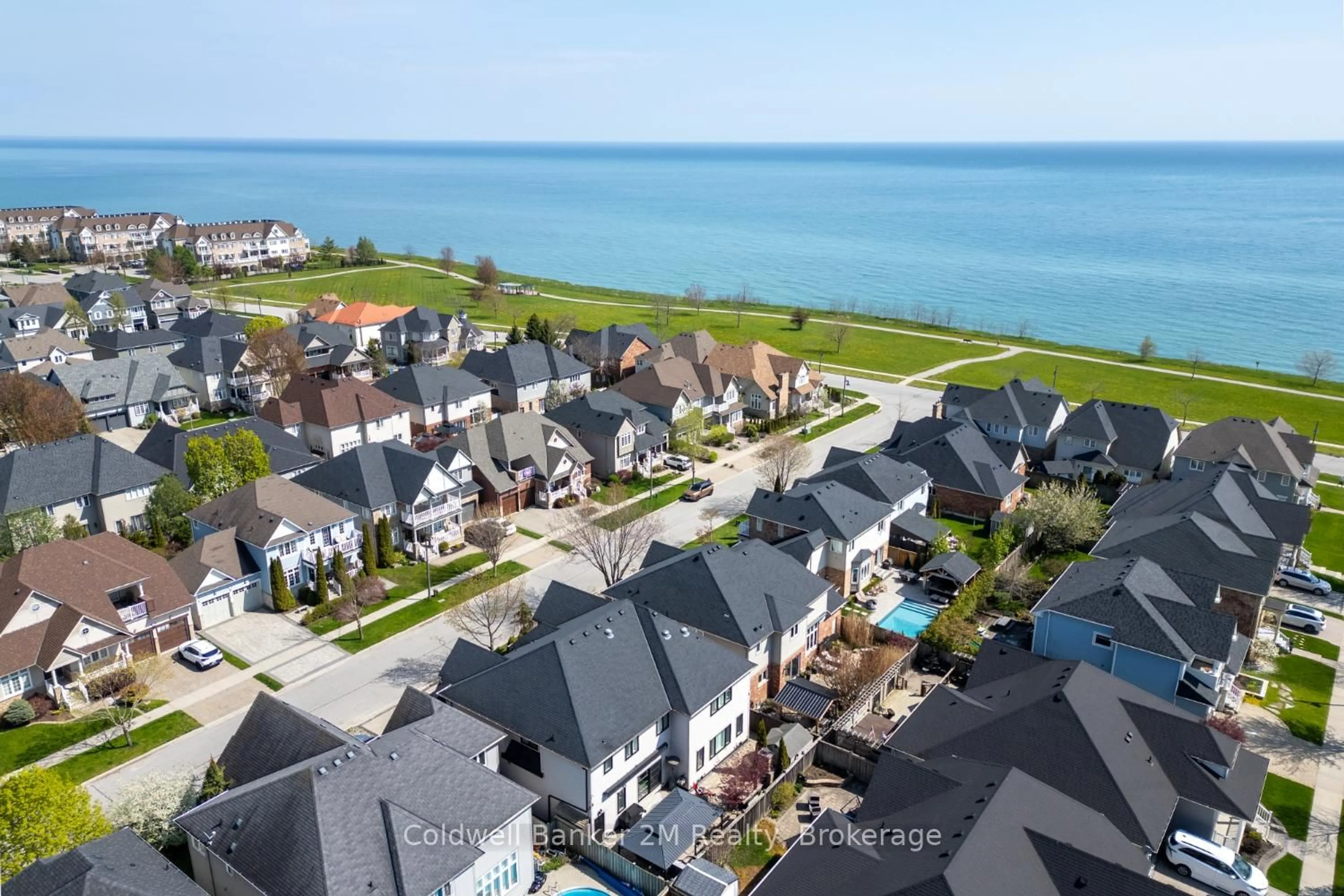 A pic from outside/outdoor area/front of a property/back of a property/a pic from drone, water/lake/river/ocean view for 18 Corporal Patterson Lane, Clarington Ontario L1B 0A7