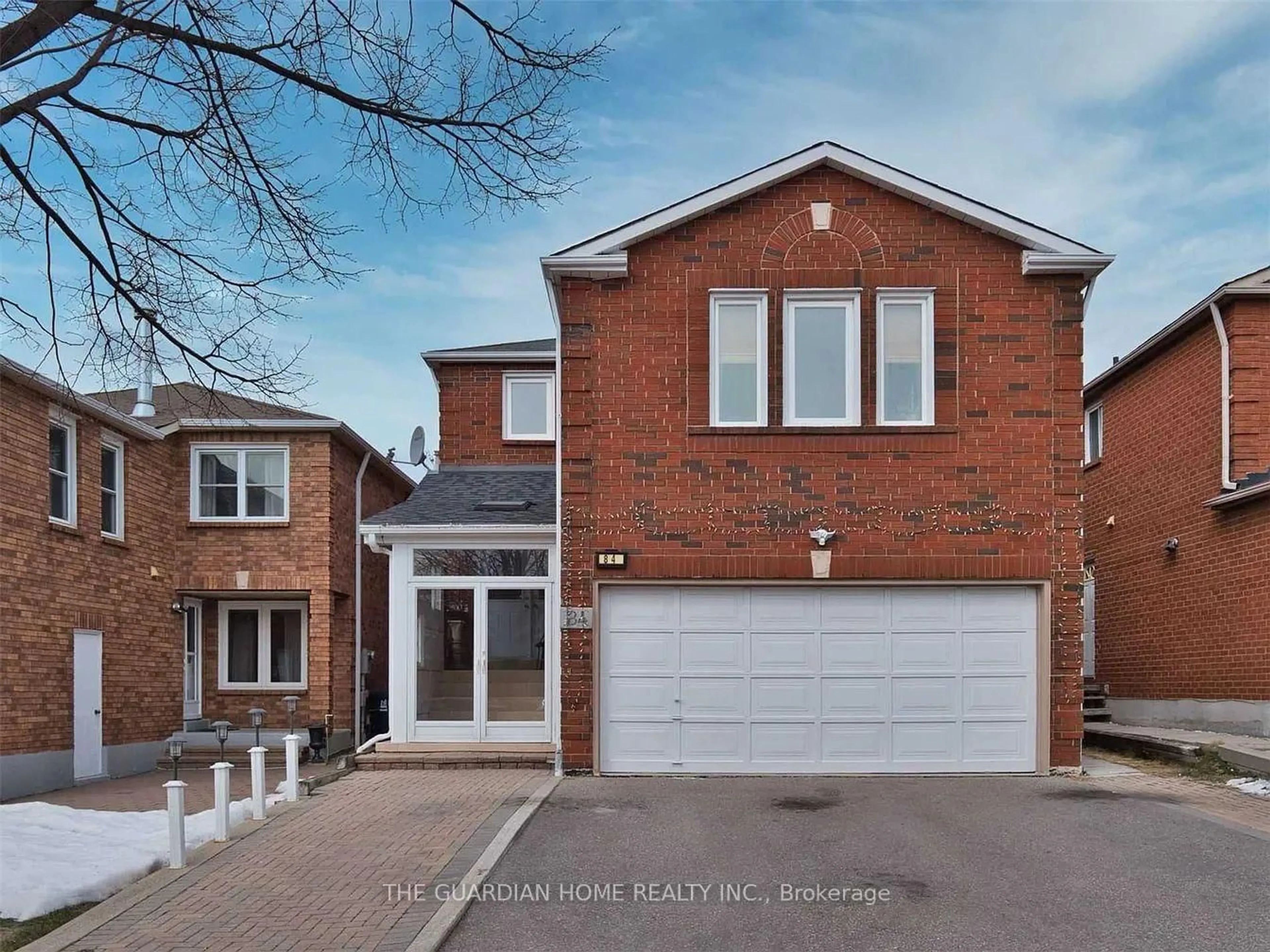 Home with brick exterior material, street for 84 Morningview Tr, Toronto Ontario M1B 5B1