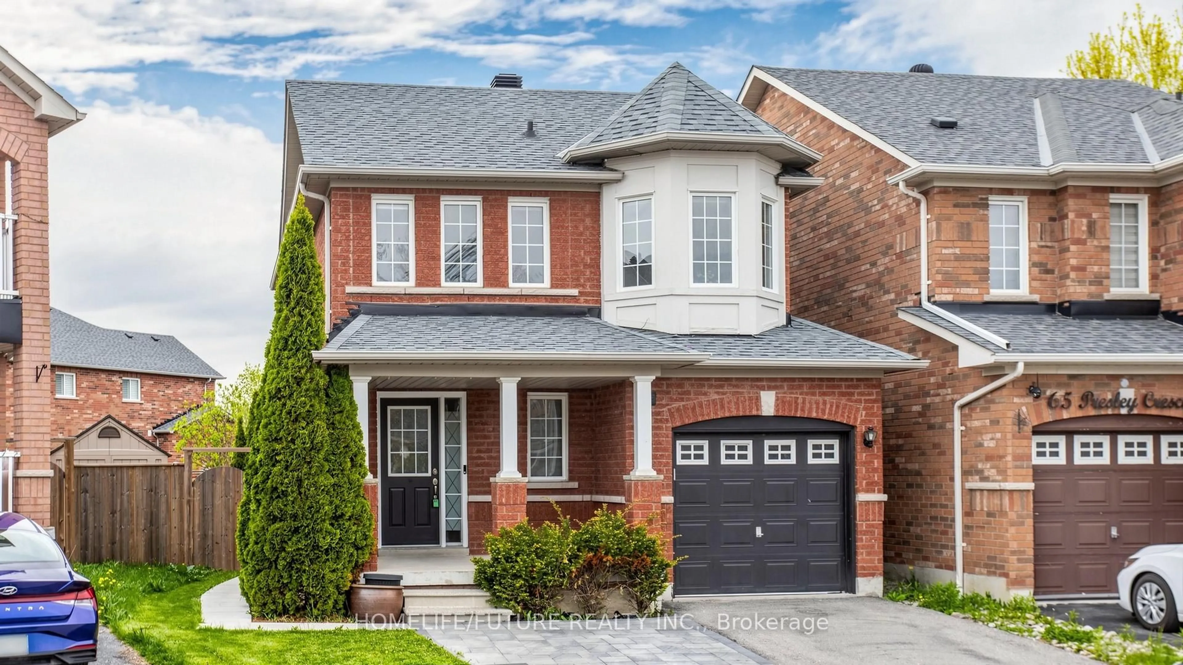 Home with brick exterior material, street for 63 Presley Cres, Whitby Ontario L1P 1V2