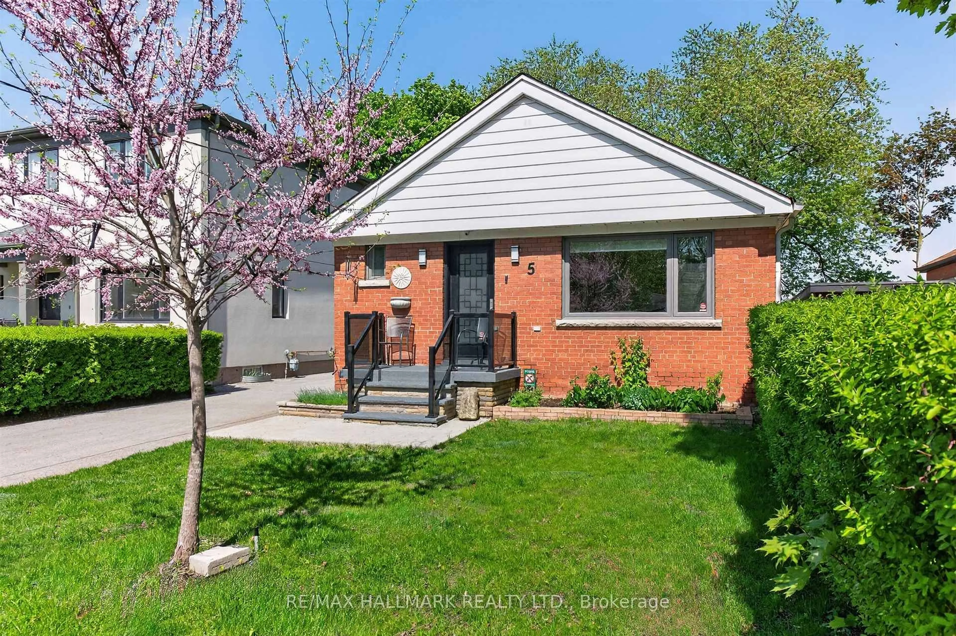 Home with brick exterior material, street for 5 Elmont Dr, Toronto Ontario M4B 2L9