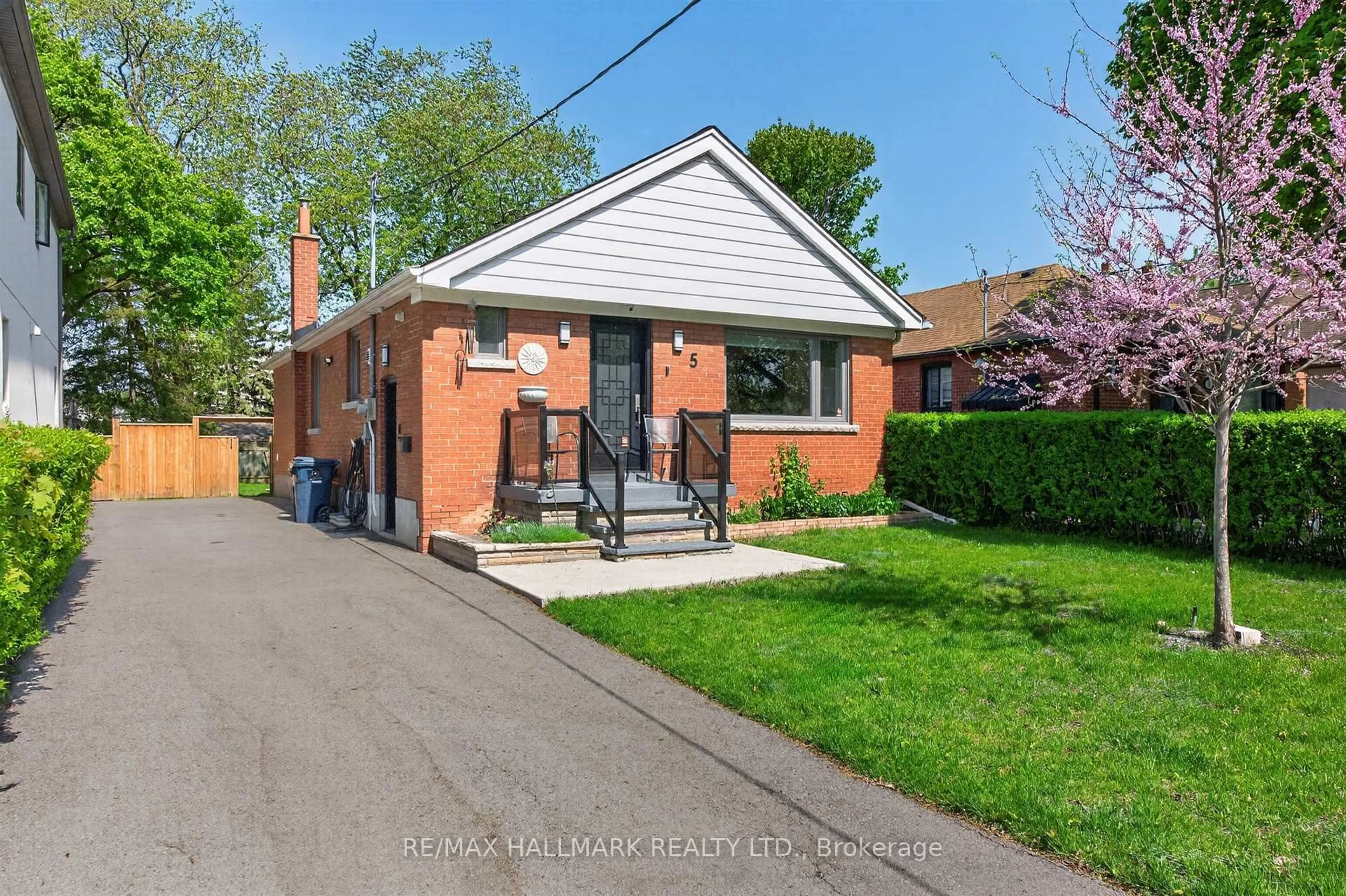 Home with brick exterior material, street for 5 Elmont Dr, Toronto Ontario M4B 2L9