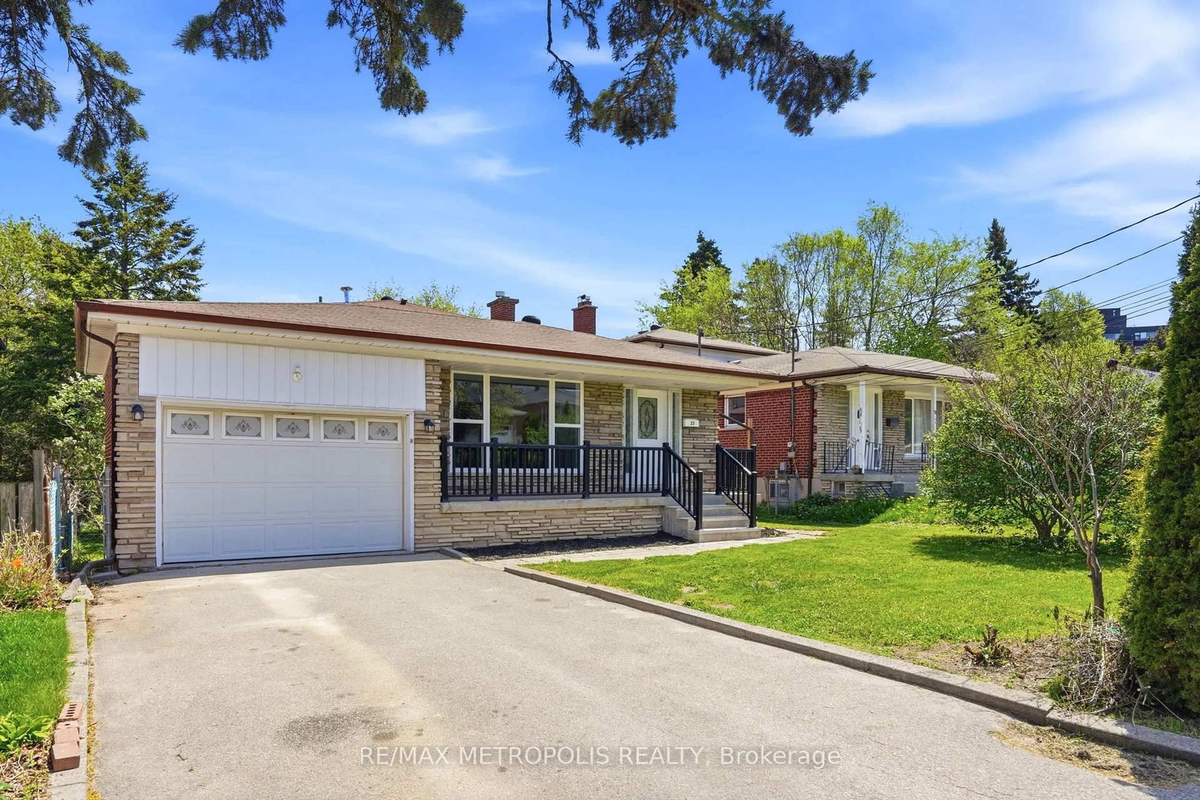 Home with brick exterior material, street for 23 Lochleven Dr, Toronto Ontario M1M 3R9