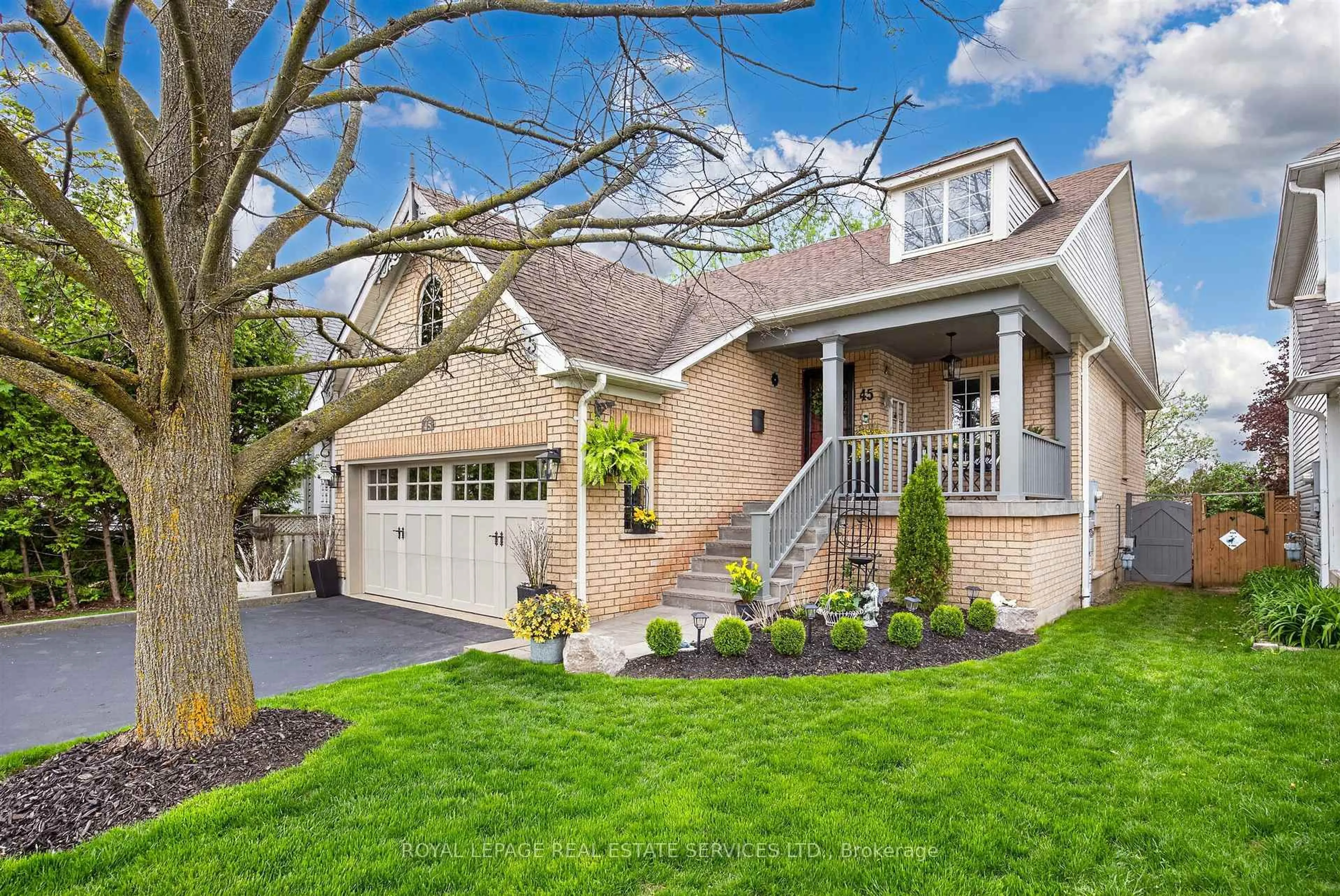 Home with brick exterior material, street for 45 Rosemarie Cres, Whitby Ontario L1M 1G6