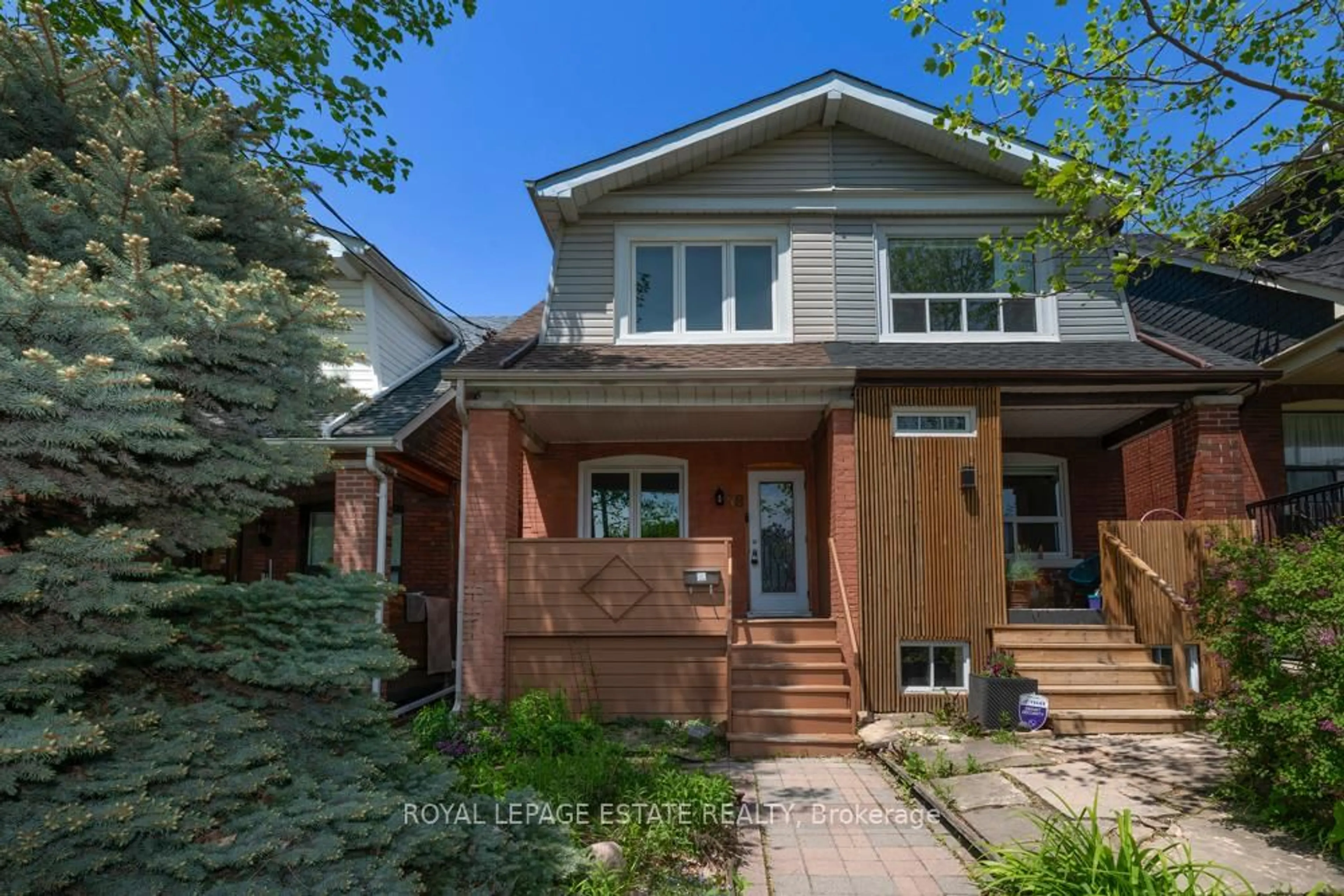 Home with brick exterior material, street for 58 Chatham Ave, Toronto Ontario M4J 1K6