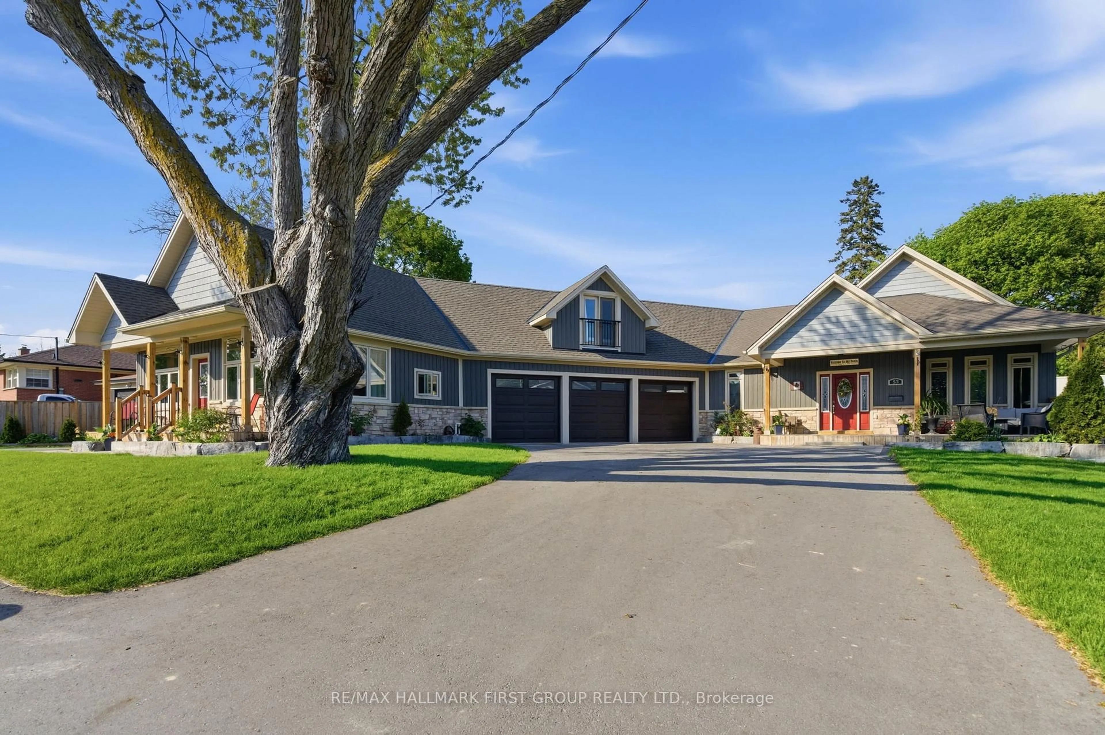 A pic from outside/outdoor area/front of a property/back of a property/a pic from drone, street for 53 Brown St, Clarington Ontario L1C 2R5