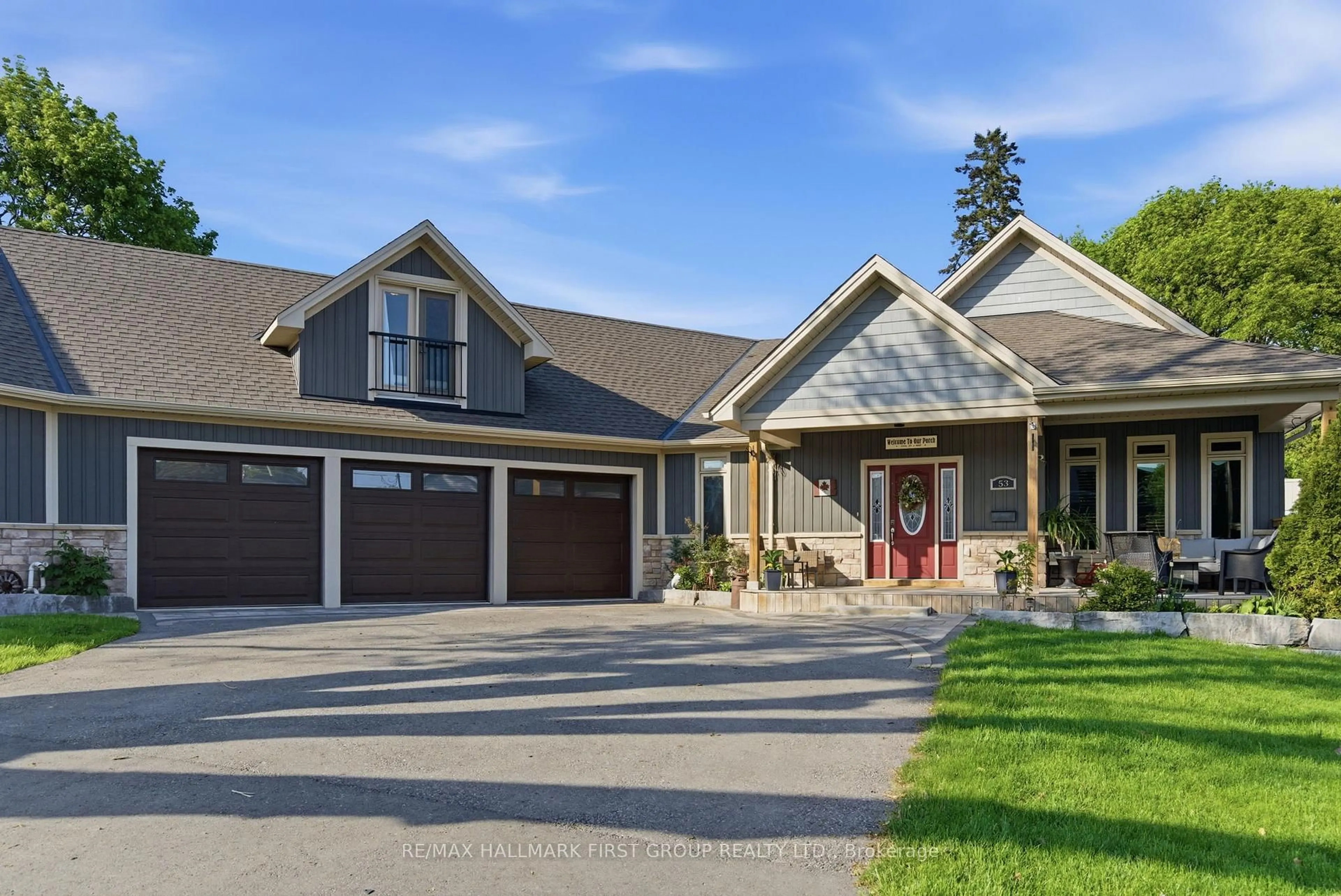 Home with vinyl exterior material, street for 53 Brown St, Clarington Ontario L1C 2R5