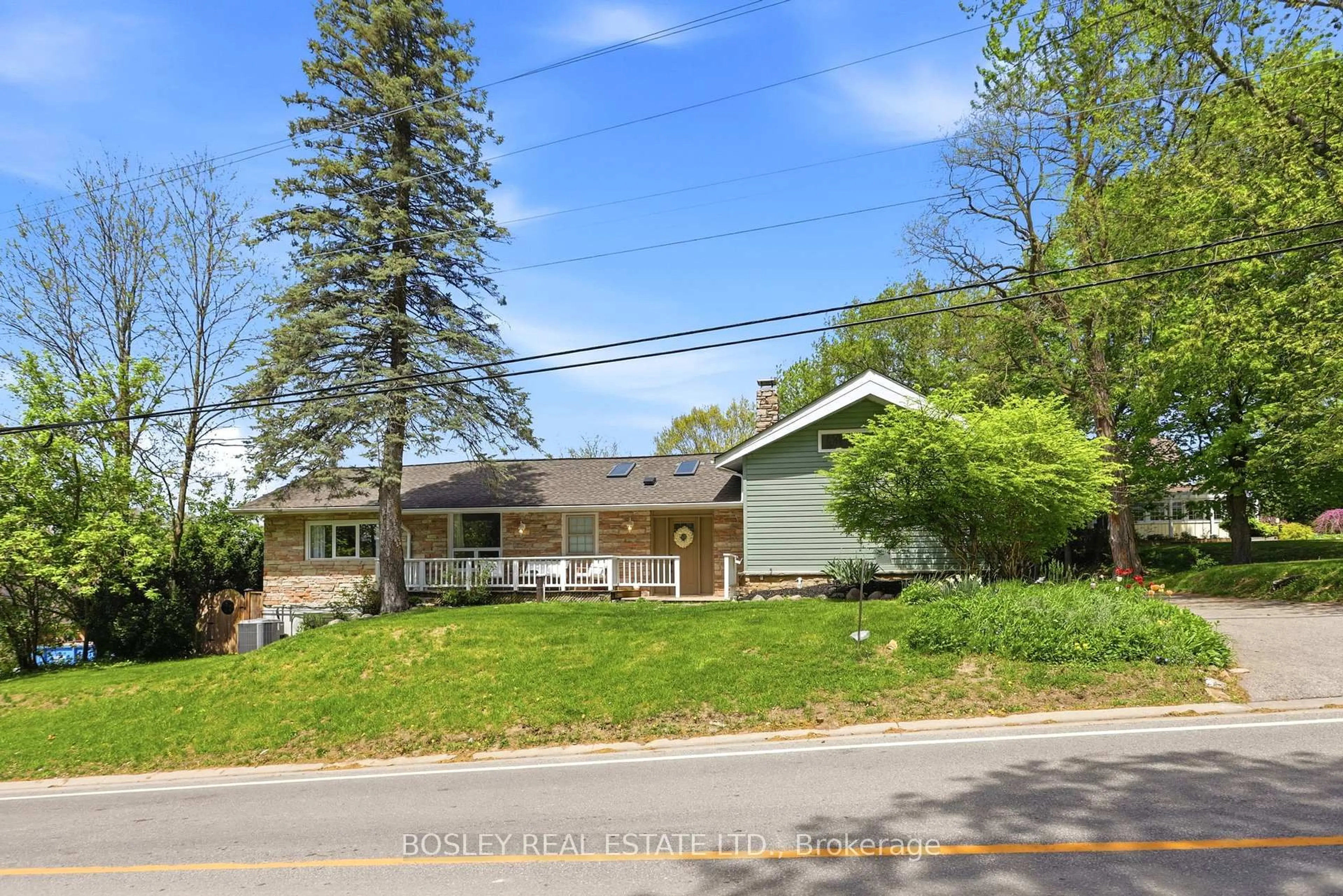 A pic from outside/outdoor area/front of a property/back of a property/a pic from drone, street for 2450 Sixth Concession Rd, Pickering Ontario L1X 0J4