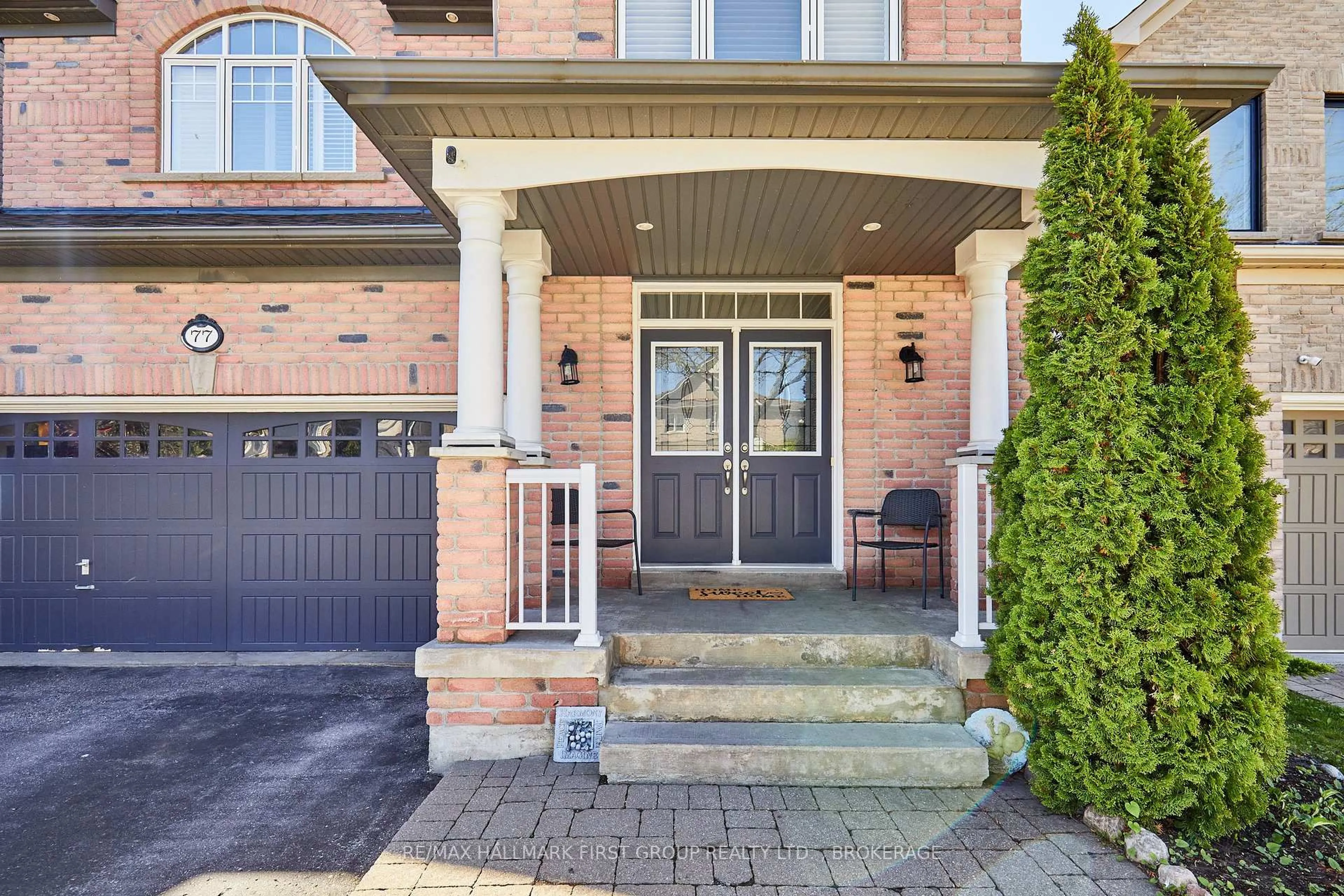Home with brick exterior material, street for 77 Bambridge St, Ajax Ontario L1Z 1R2