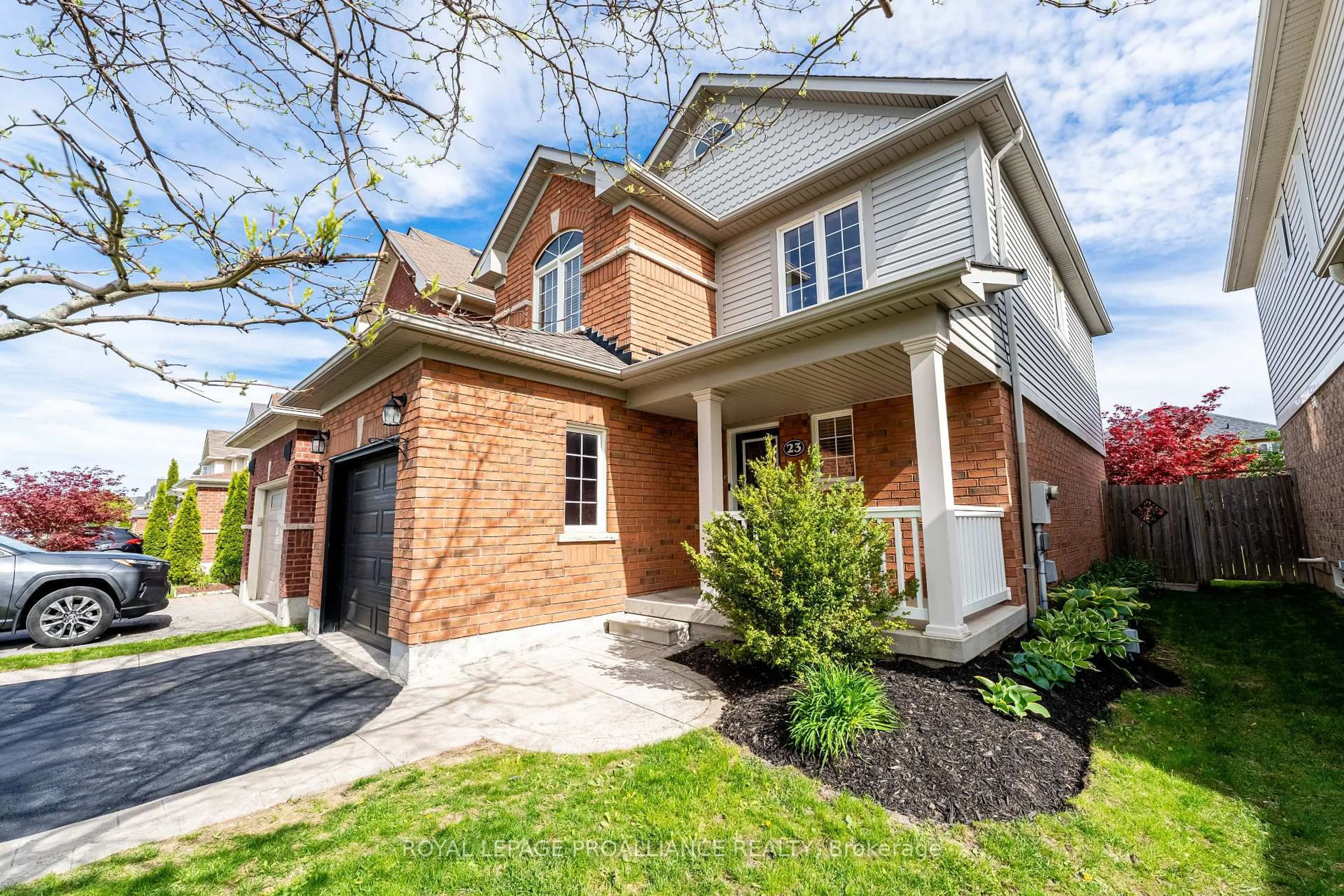 Home with brick exterior material, street for 23 Courvier Cres, Clarington Ontario L1C 0E7
