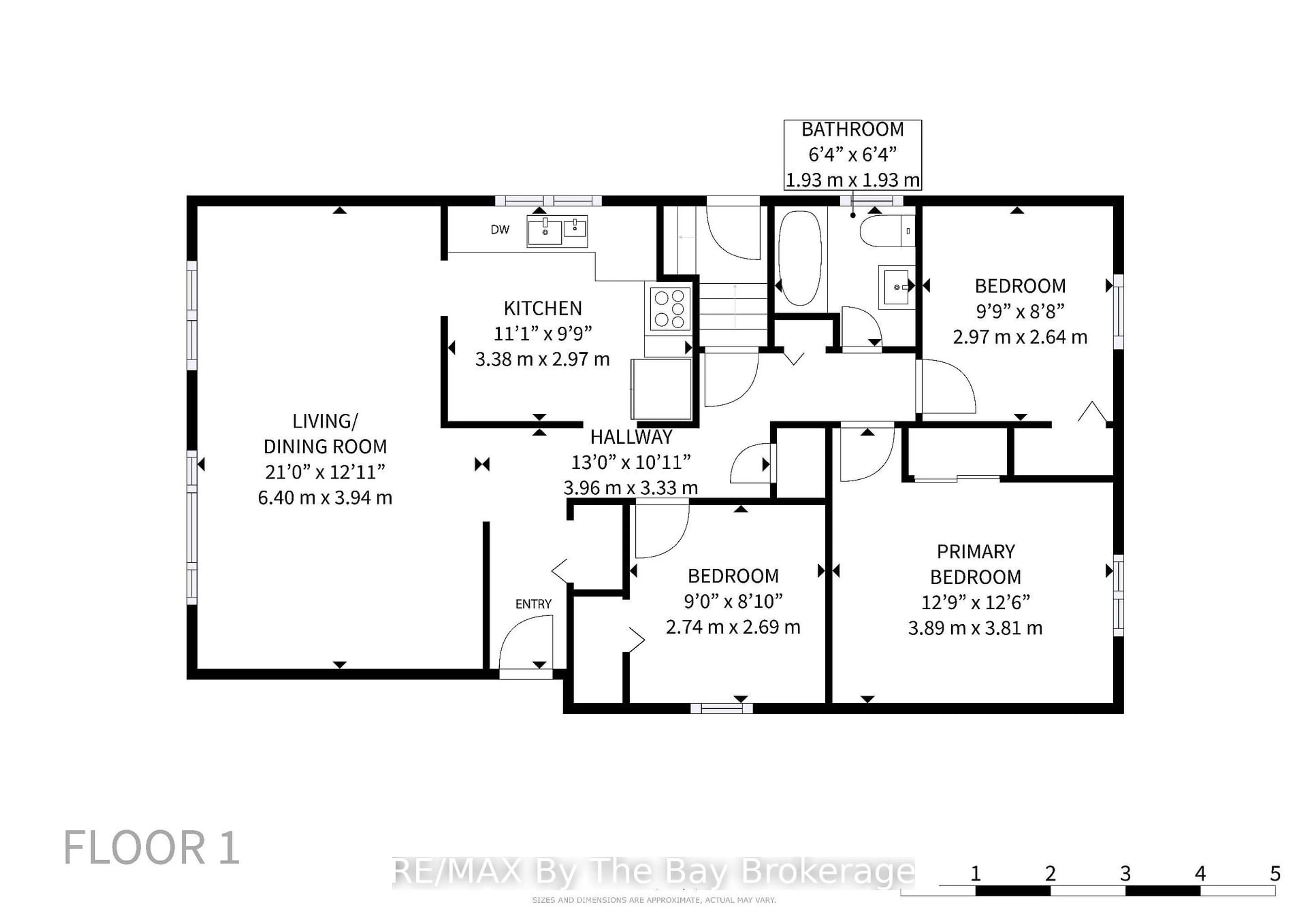 Floor plan for 33 Ada Cres, Toronto Ontario M1P 4A9
