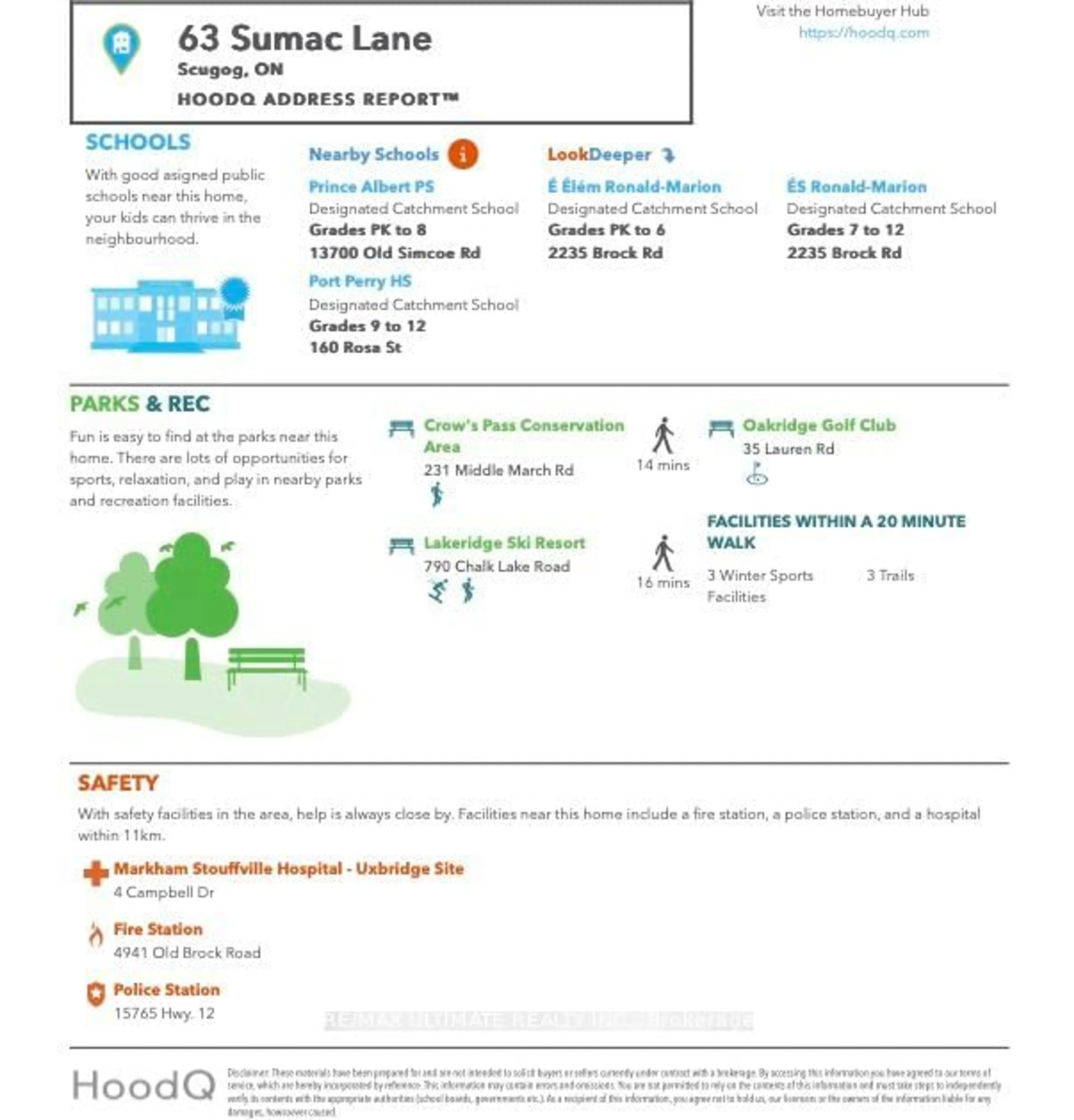 Floor plan for 63 Sumac Lane, Scugog Ontario L9L 2C3