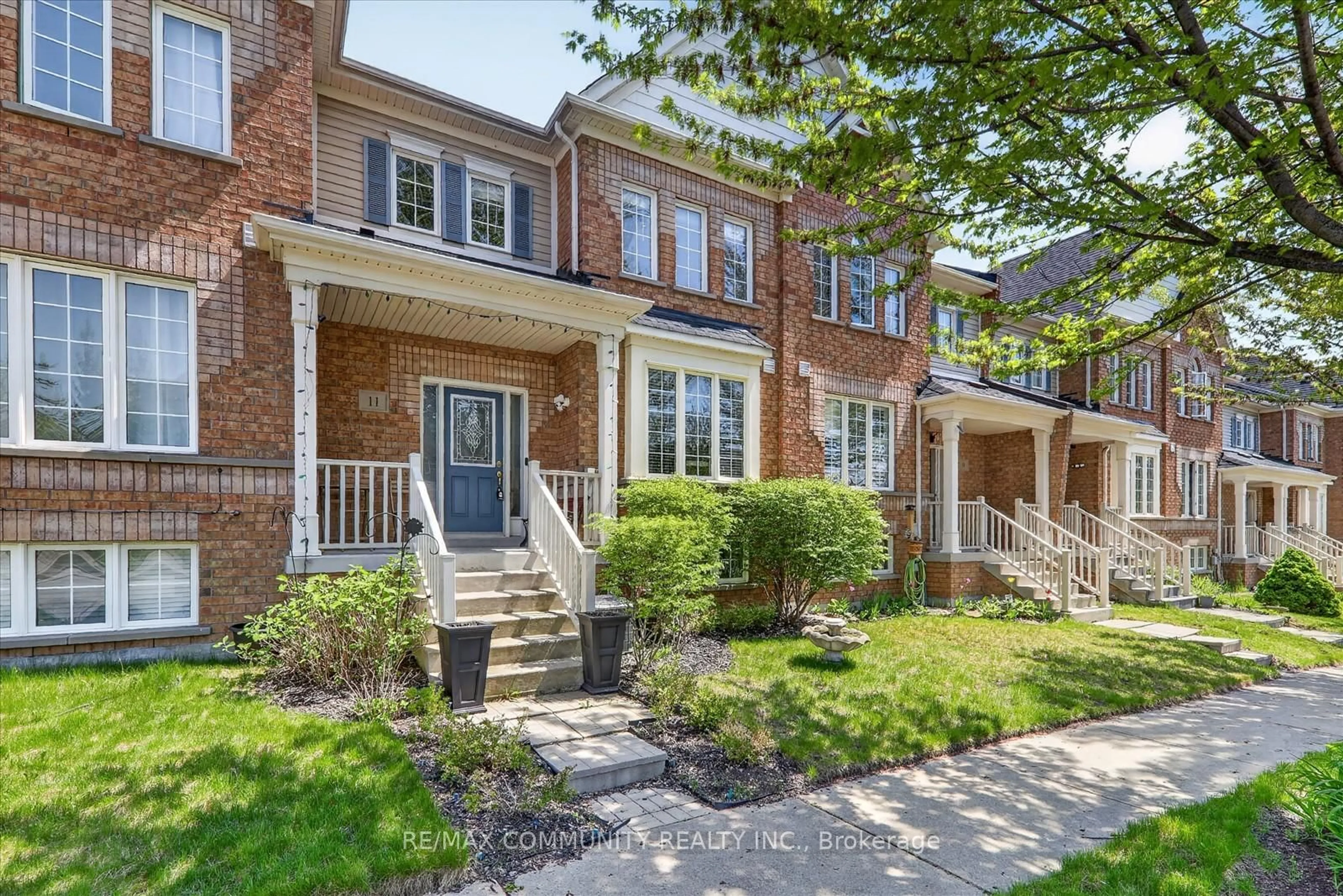 Home with brick exterior material, street for 11 Schofield Gate, Ajax Ontario L1T 0B4