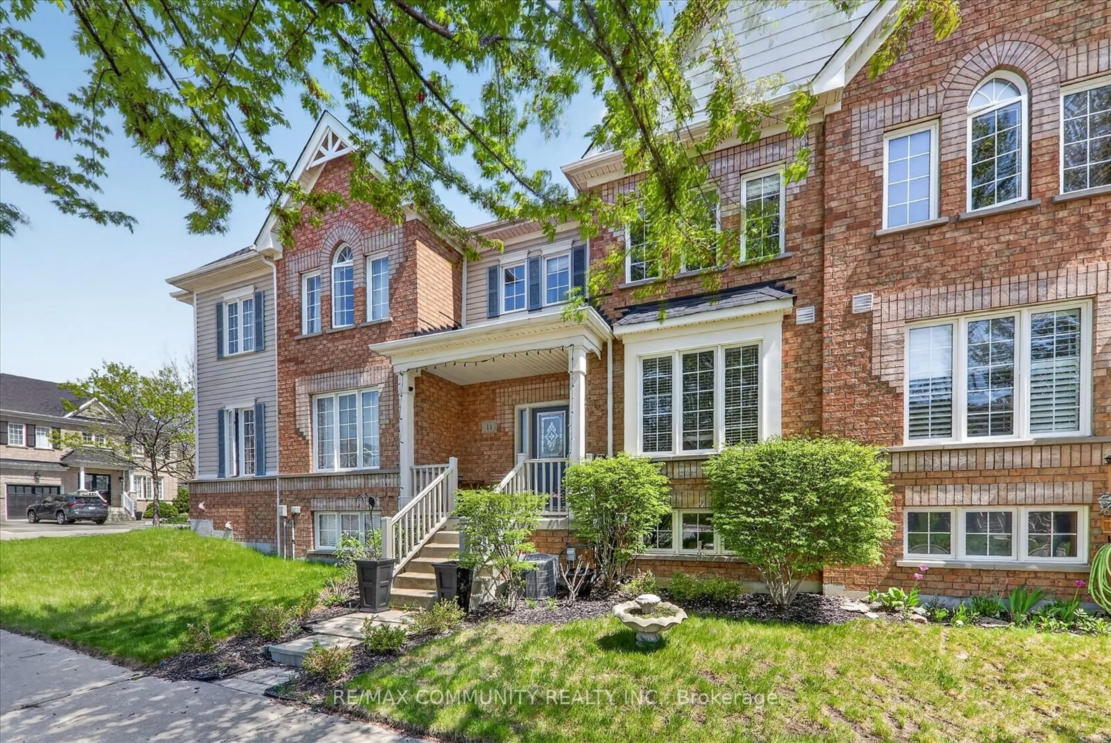 Home with brick exterior material, street for 11 Schofield Gate, Ajax Ontario L1T 0B4