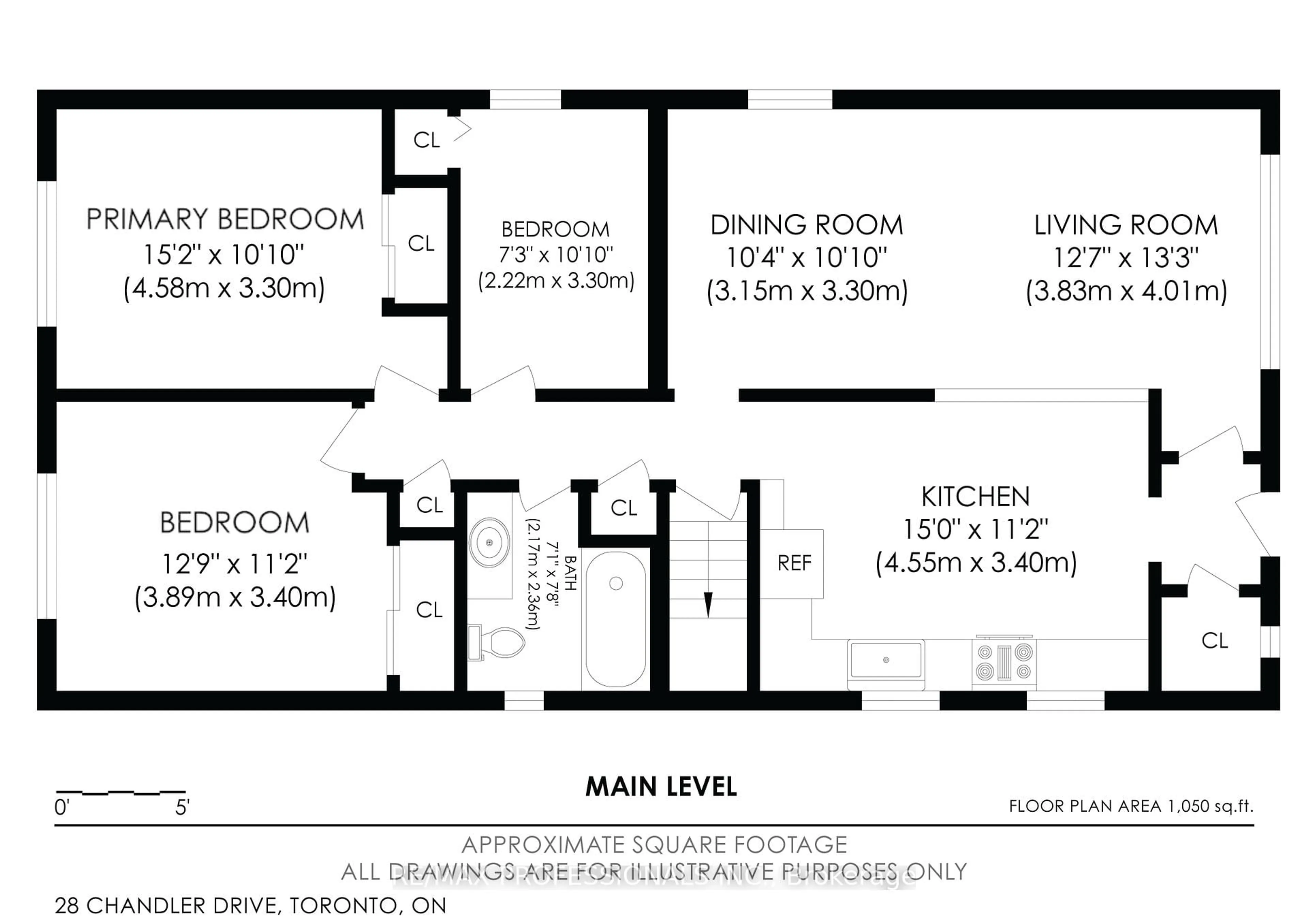 Floor plan for 28 Chandler Dr, Toronto Ontario M1G 1Z2