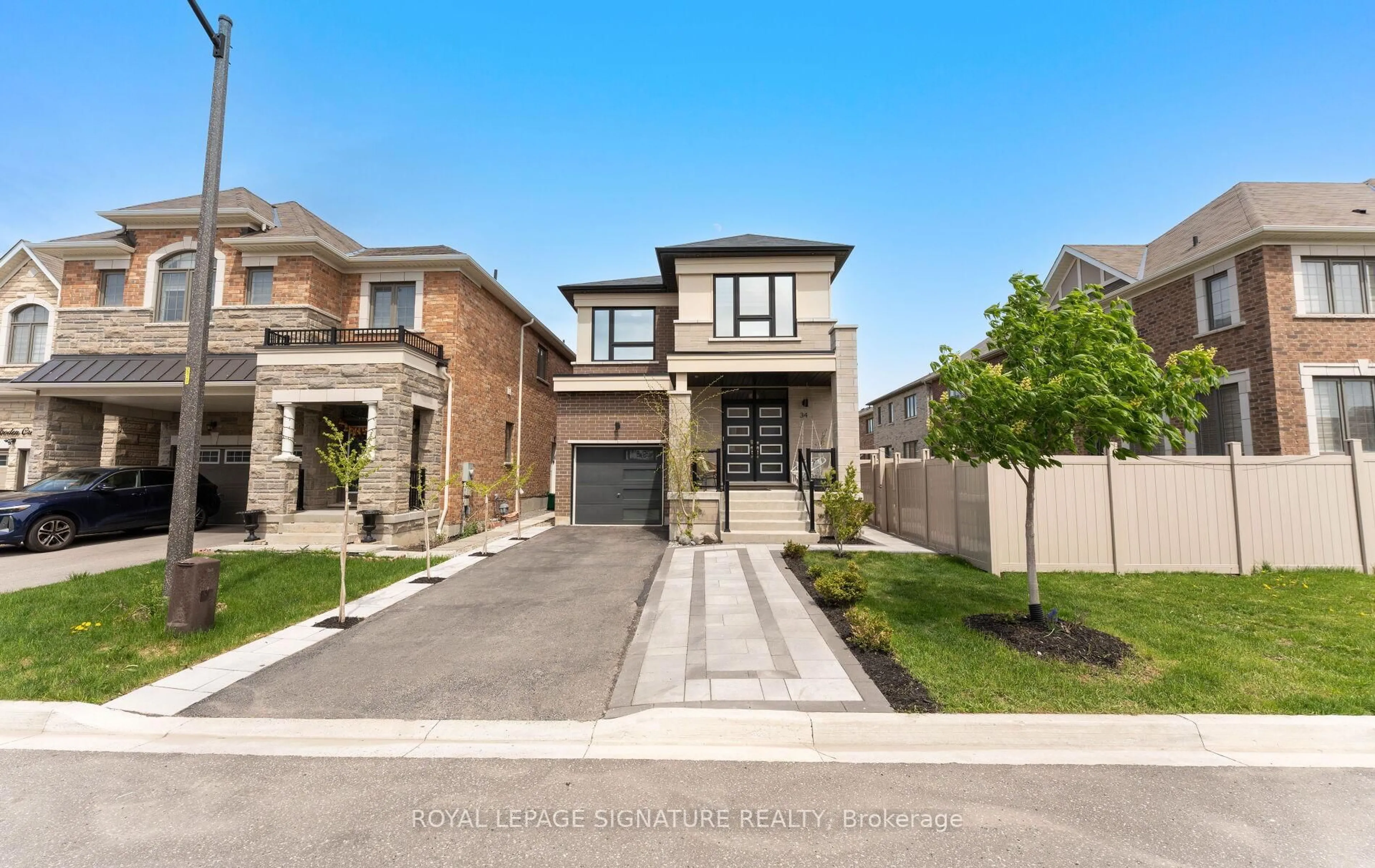 Home with brick exterior material, street for 34 Broden Cres, Whitby Ontario L1P 0M1