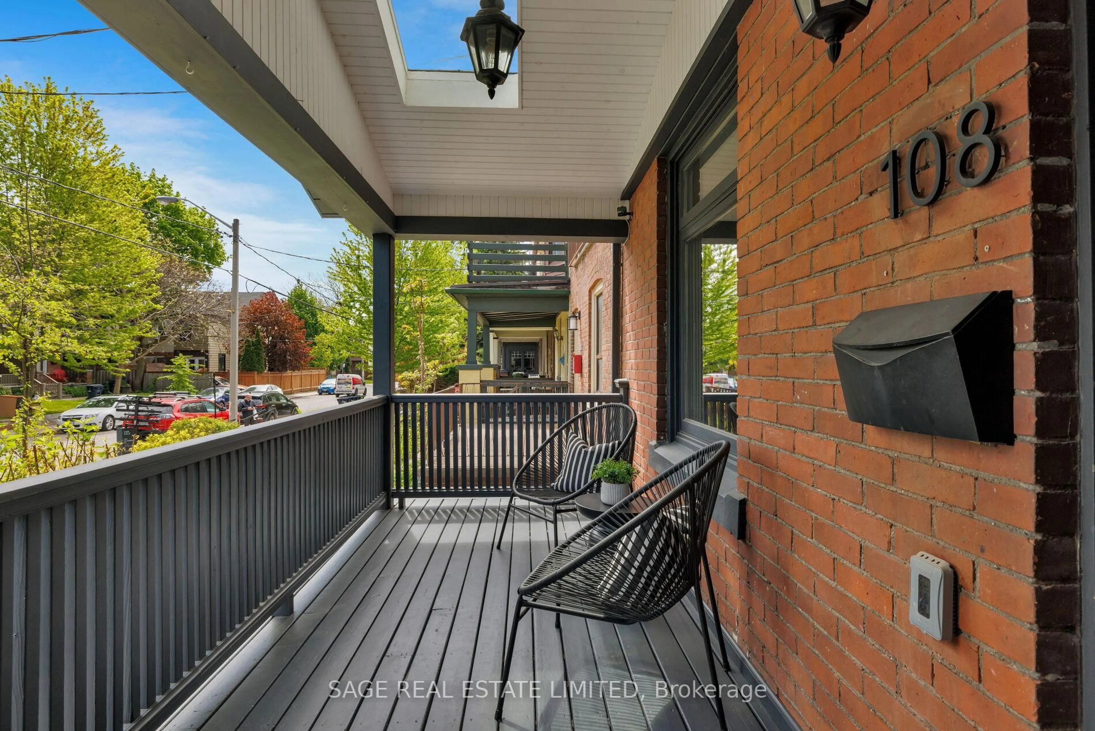 Patio, street for 108 Dewhurst Blvd, Toronto Ontario M4J 3J3