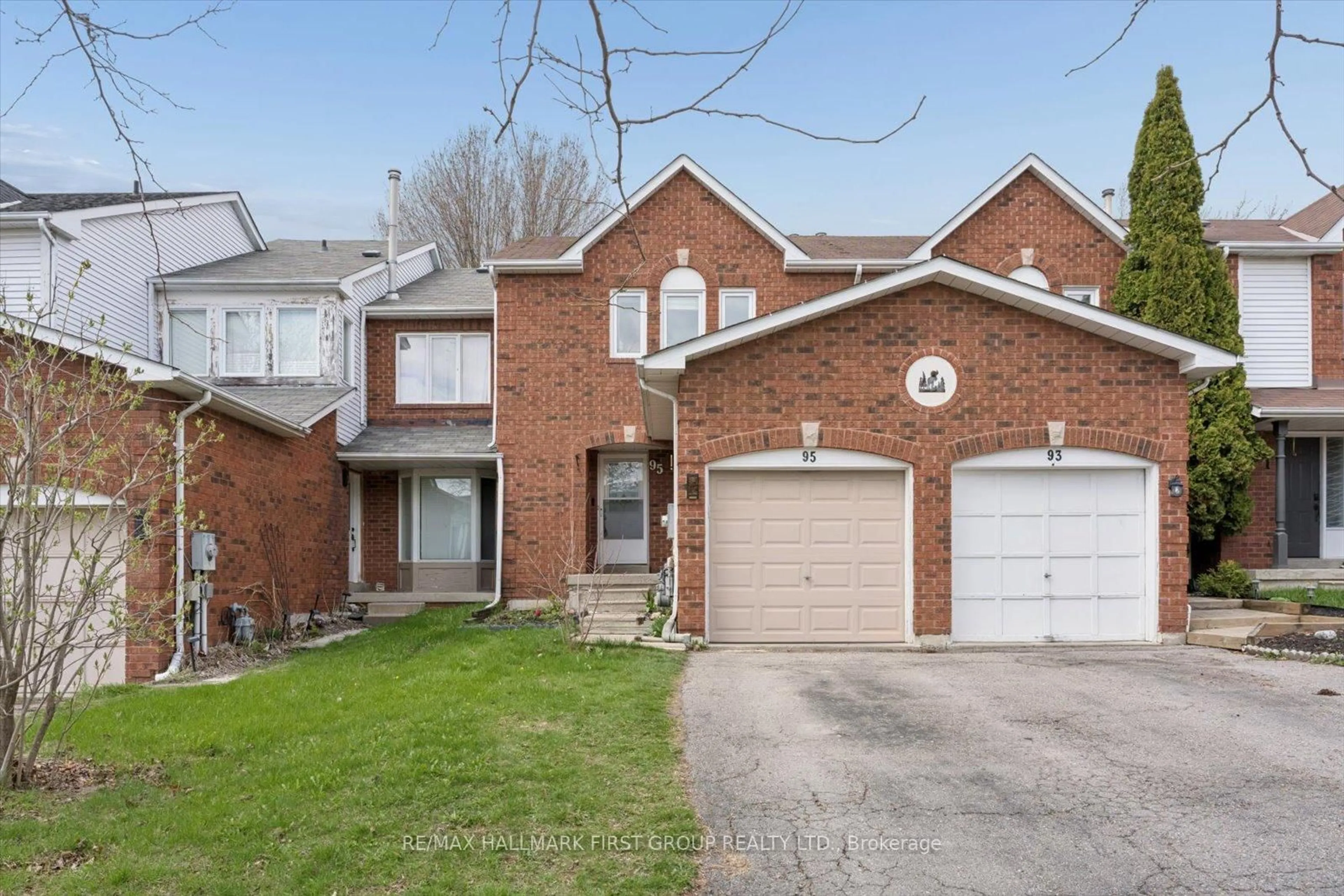 Home with brick exterior material, street for 95 Vail Meadows Cres, Clarington Ontario L1C 4T3