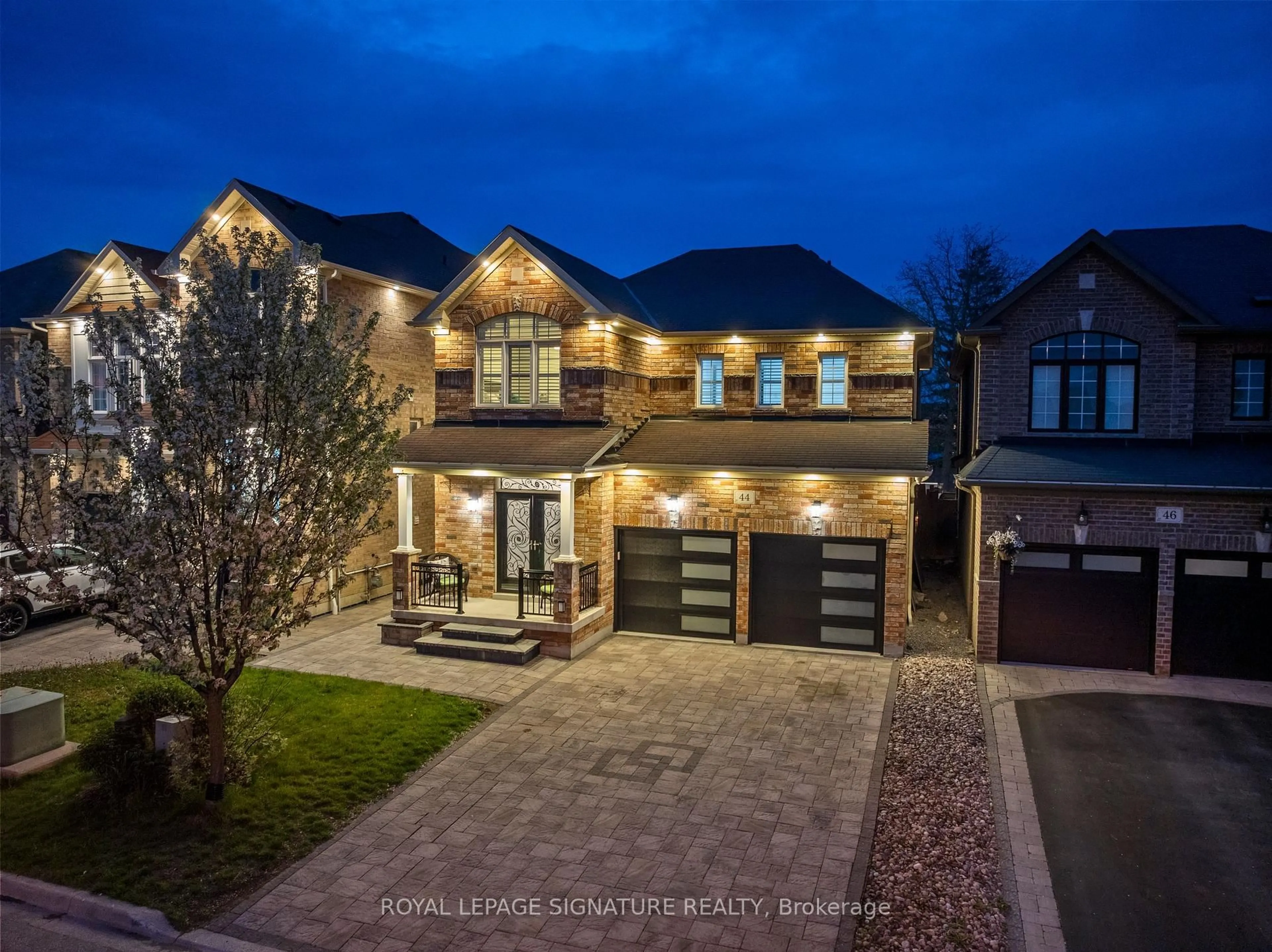 Home with brick exterior material, street for 44 Keith-Wright Cres, Ajax Ontario L1Z 0R1